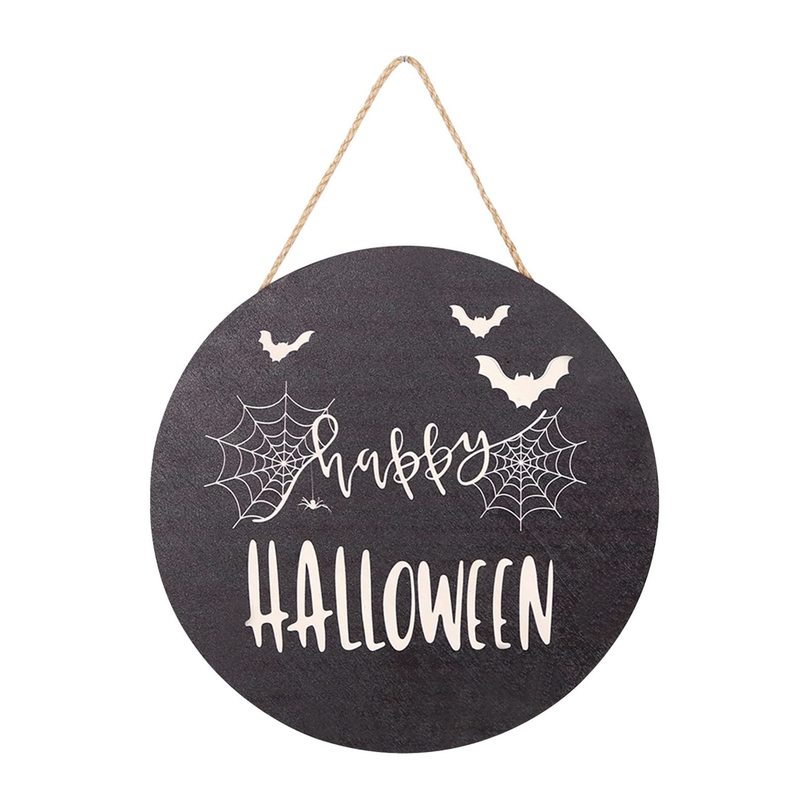 Halloween Wooden Hanging Sign - Cute Party Decorations for Home, Car & Outdoor | Spooky Halloween Pendant Props for Festive Decor & Photo Backdrops