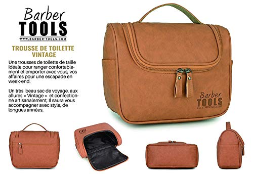 Barber Tools Kit for Beard & Mustache Care - 10 Accessories for Grooming