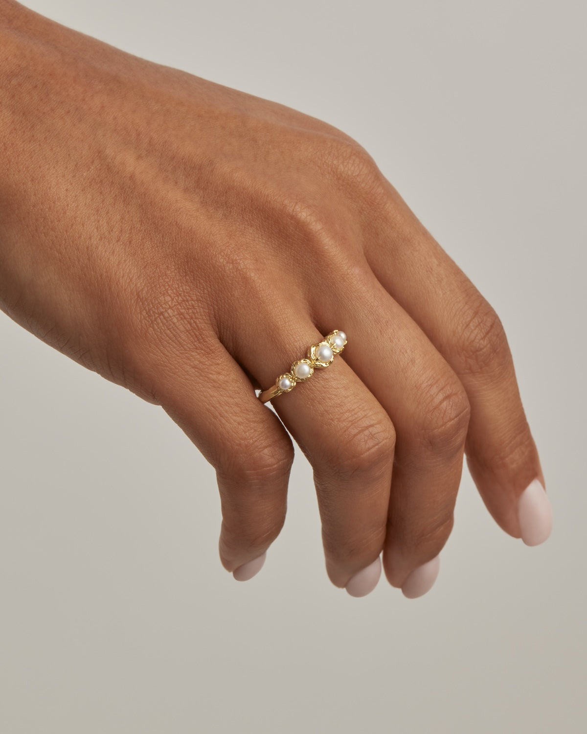 18K Gold Vermeil Peace Within Ring - Elegant Stackable Minimalist Jewelry for Women, Perfect for Everyday Wear, Gifts & Meditation