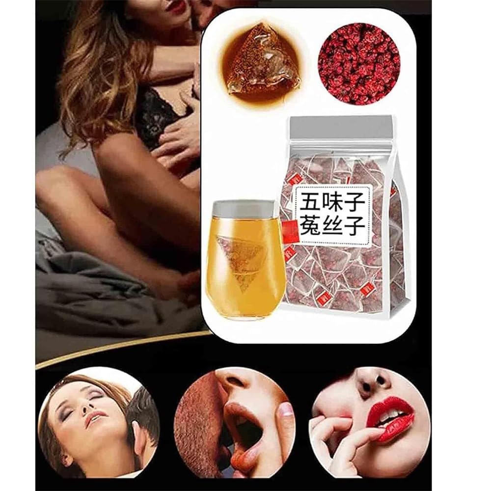 Five Flavors Goji Berry Tea - Pure Chinese Herbal Tea with Schisandra & Cuscuta for Men's Health | Antioxidant Rich, Energy Boosting | Perfect for Daily Wellness & Stress Relief