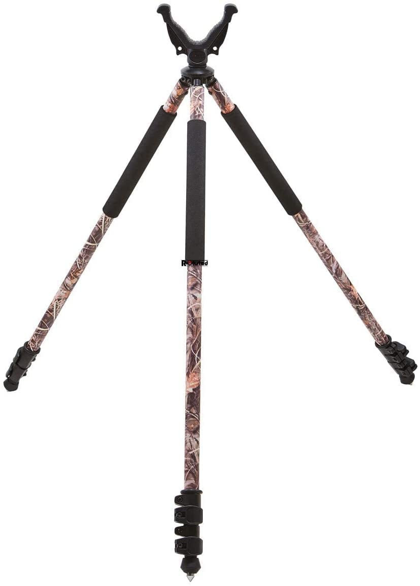 RokStad Adjustable Shooting Stick for Hunting Rifles - Lightweight Aluminum Tripod with Twist Locks & USR | Collapsible 3-Leg Design for Stable Shooting Rest | Perfect for Hunting, Outdoor Adventures & Target Practice