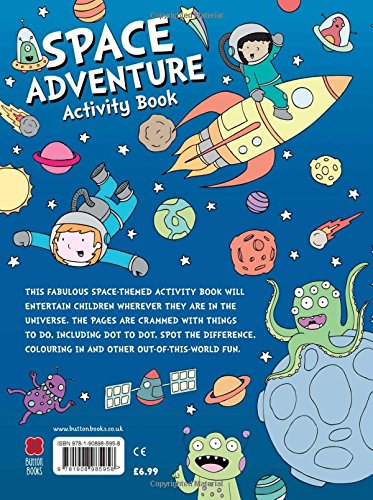 Space Adventure Activity Book for Kids - Fun & Educational Outer Space Themed Puzzles, Mazes & Coloring Pages - Perfect for Travel, Classrooms & Birthday Gifts