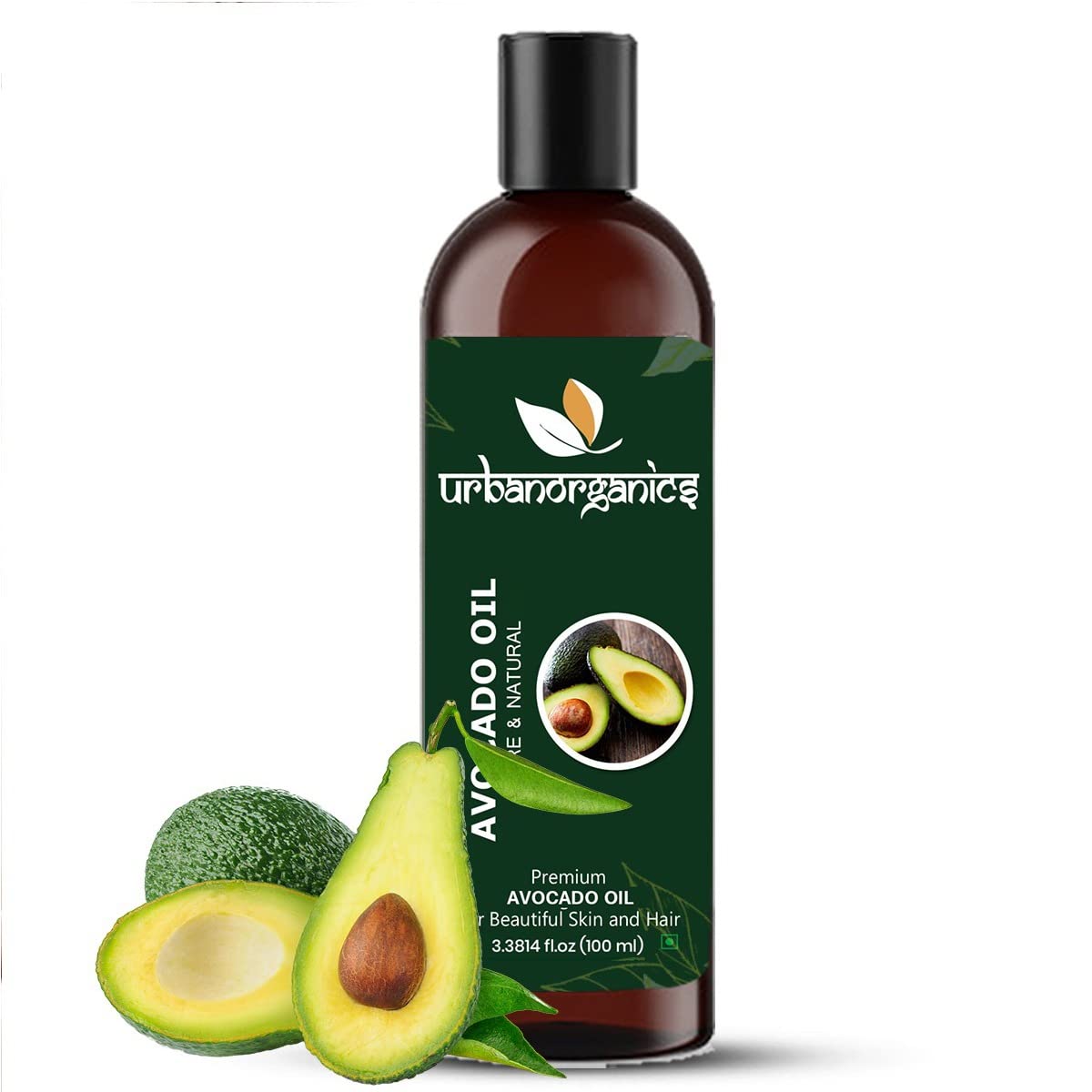 Organic Avocado Oil for Hair & Skin - 100ml | Moisturizing Dry Skin, Anti-Hairfall, Promotes Hair Growth & Shine | Natural Hair Care & Skin Hydration | Perfect for Daily Hair Treatment & Body Massage