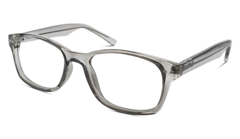 ScreenTime Lucent Blue Light Blocking Computer Glasses - Anti-Eye Strain, Prescription Ready, Pearl Grey Frame - Perfect for Gaming, Office Work & Digital Screen Use