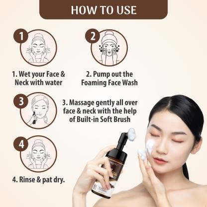 Wrixty Coffee Foaming Face Wash with Built-In Face Brush - Deep Cleansing, Hydrating & Acne Control for Oily Skin | Men & Women | 150ml | Perfect for Morning Routine & Post-Workout Refresh