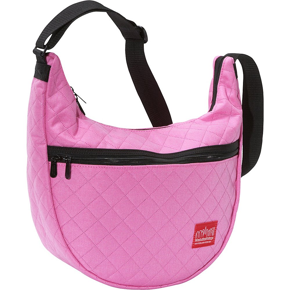Manhattan Portage Nolita Quilted Crossbody Bag for Women - Stylish Pink Shoulder Purse, Perfect for Work, Travel & Everyday Use