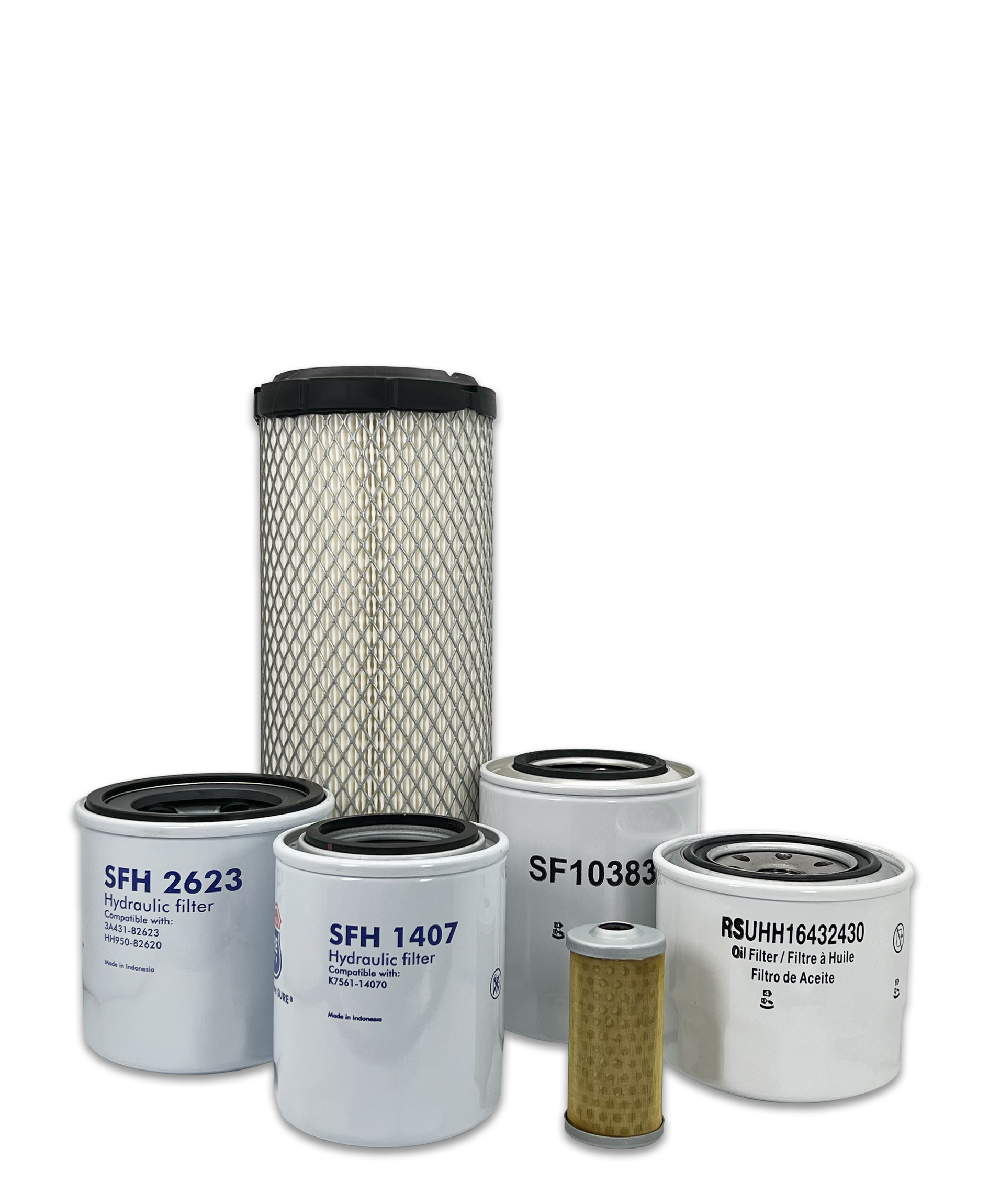 Kubota L3901HST Tractor Maintenance Filter Kit by HERO® - Air, Oil & Fuel Filters Replacement Set for Tractor Engine Care (Ideal for Farm Work, Landscaping & Agricultural Maintenance)