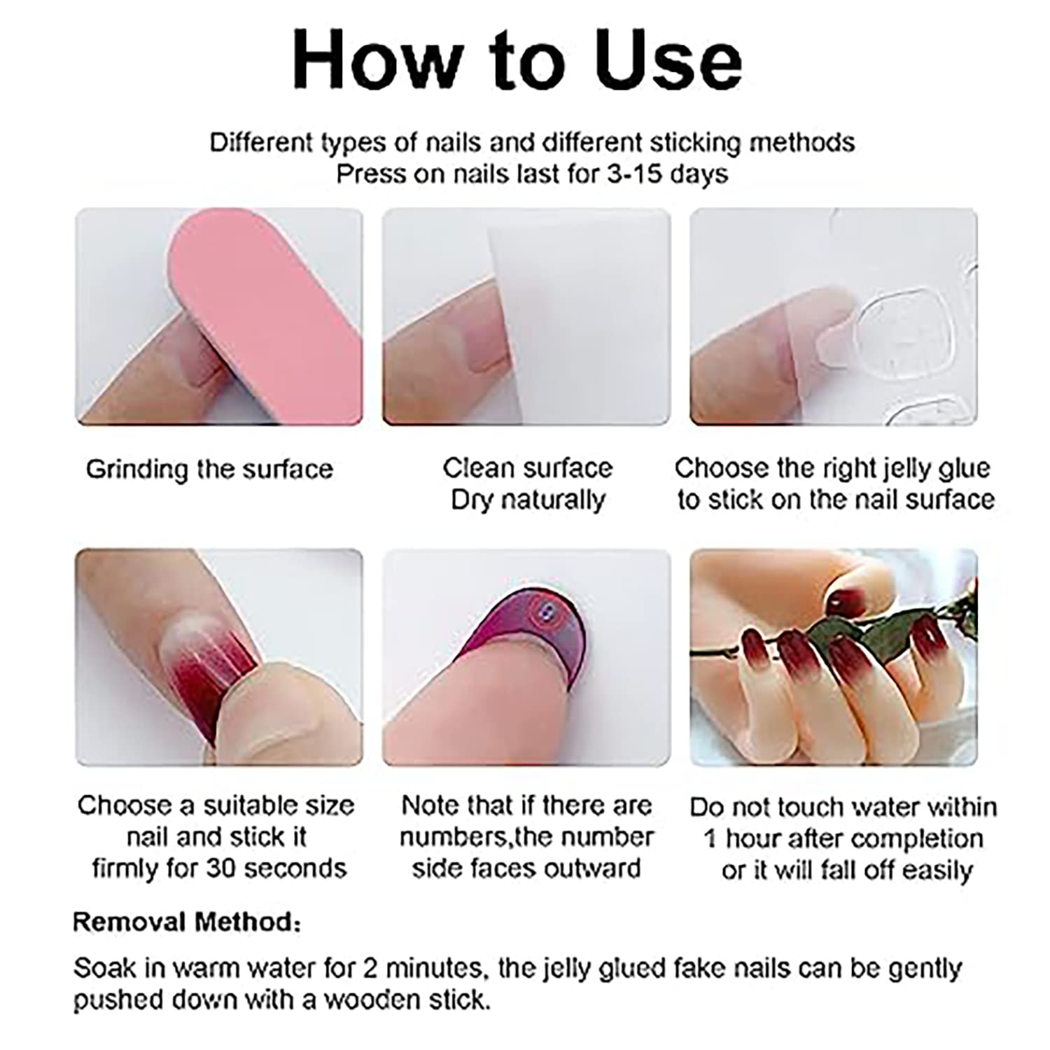 24Pcs Long Press-on Coffin Fake Nails - Pink French Tips with Butterfly Rhinestone Designs, Glossy Acrylic Full Cover False Nails with Glue for Women & Girls | Perfect for Parties, Weddings & Special Occasions