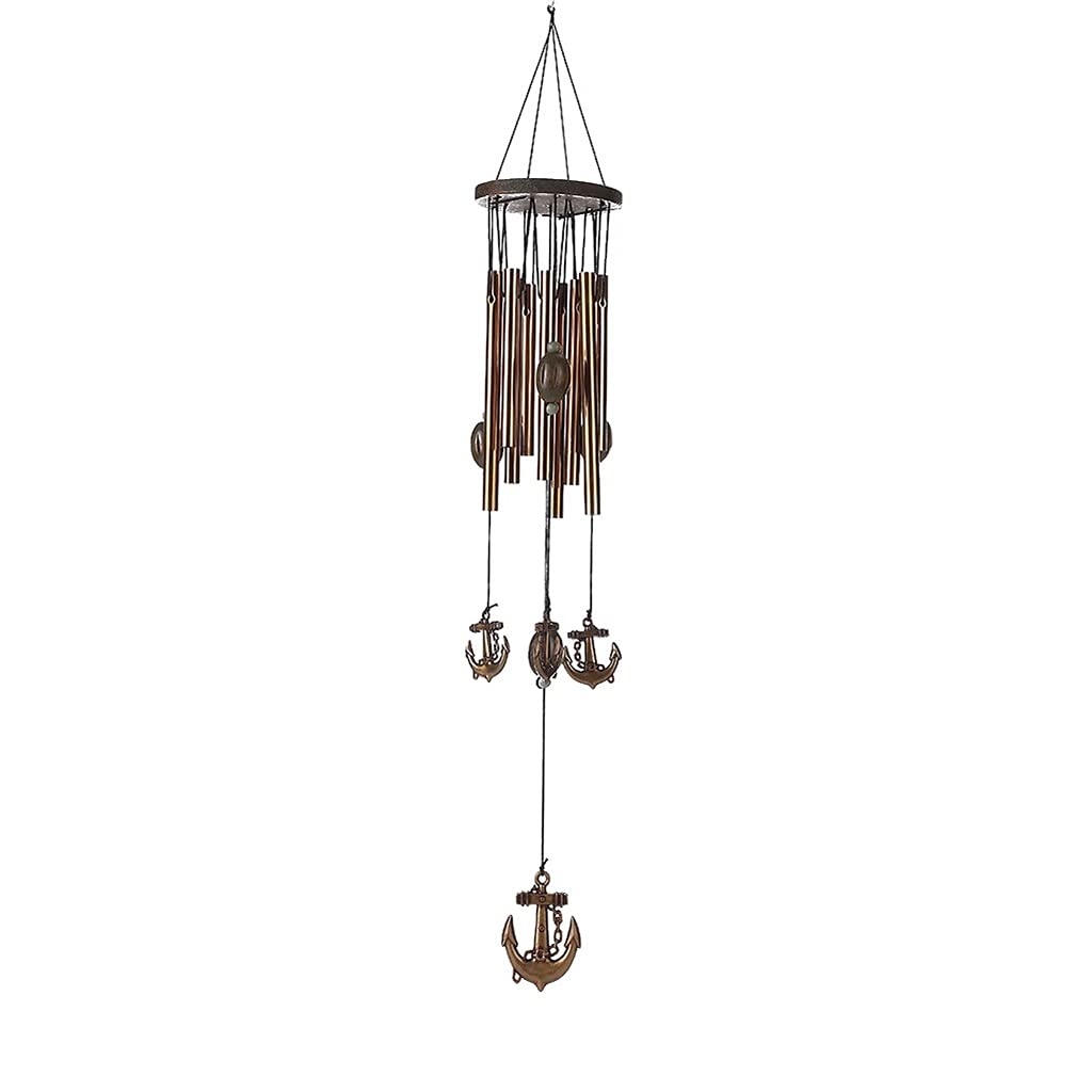 JJSPP 62cm Rust-Resistant Copper Wind Chimes for Outdoor Decor - Perfect for Garden, Patio & Backyard | Unique Birthday Gift for Friends & Family | Creates Soothing Sounds for Relaxation & Meditation