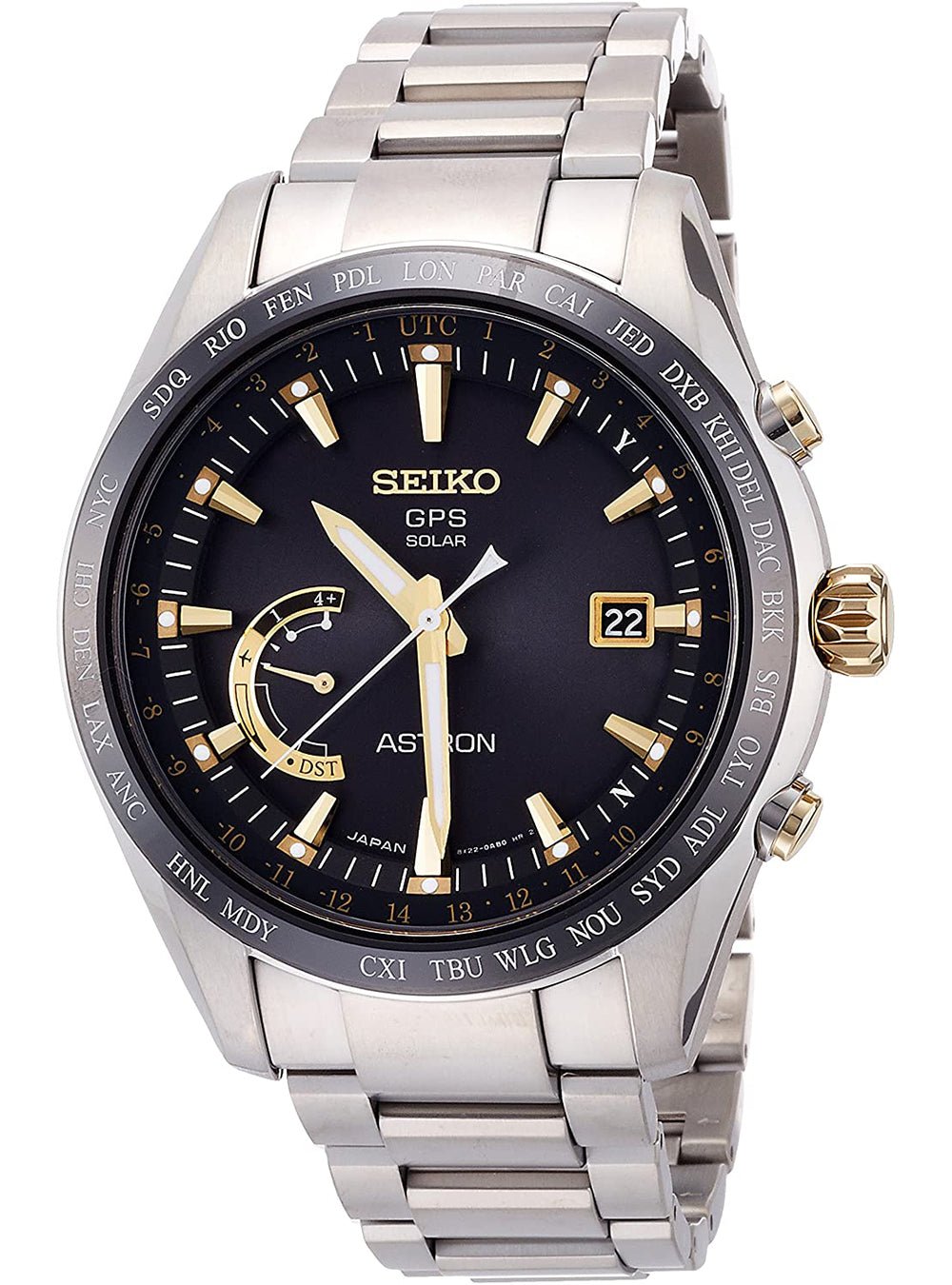 SEIKO ASTRON SBXB087 GPS Solar Watch - Japanese Made JDM Limited Edition for Men - Perfect for Business, Travel & Luxury Collectors