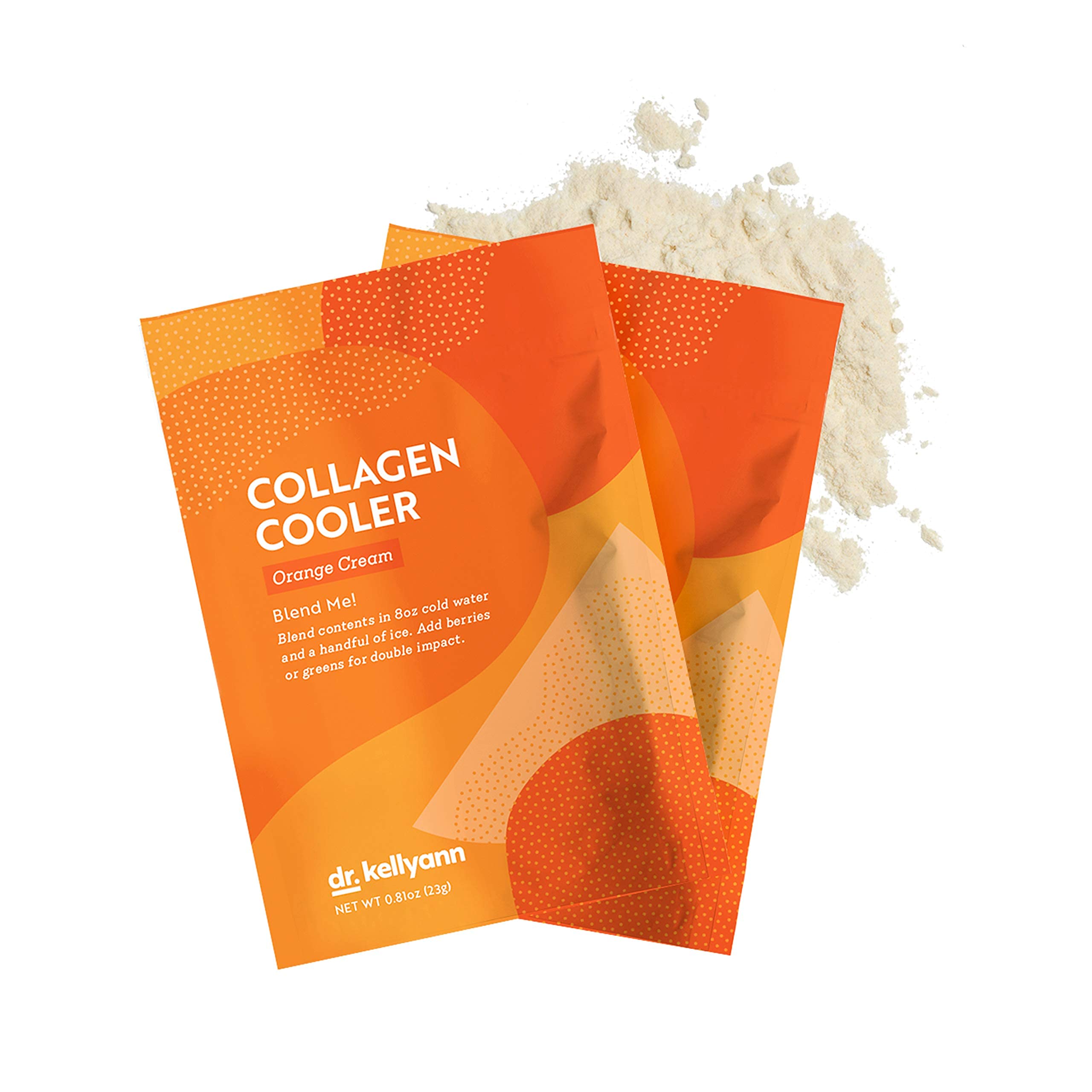 Dr. Kellyann Orange Cream Keto Shake Packets (7 Servings) - 15g Protein Powder with Grass-Fed Collagen, Keto & Paleo Diet Friendly Meal Replacement - Perfect for Weight Loss, Low Carb Lifestyle & On-the-Go Nutrition