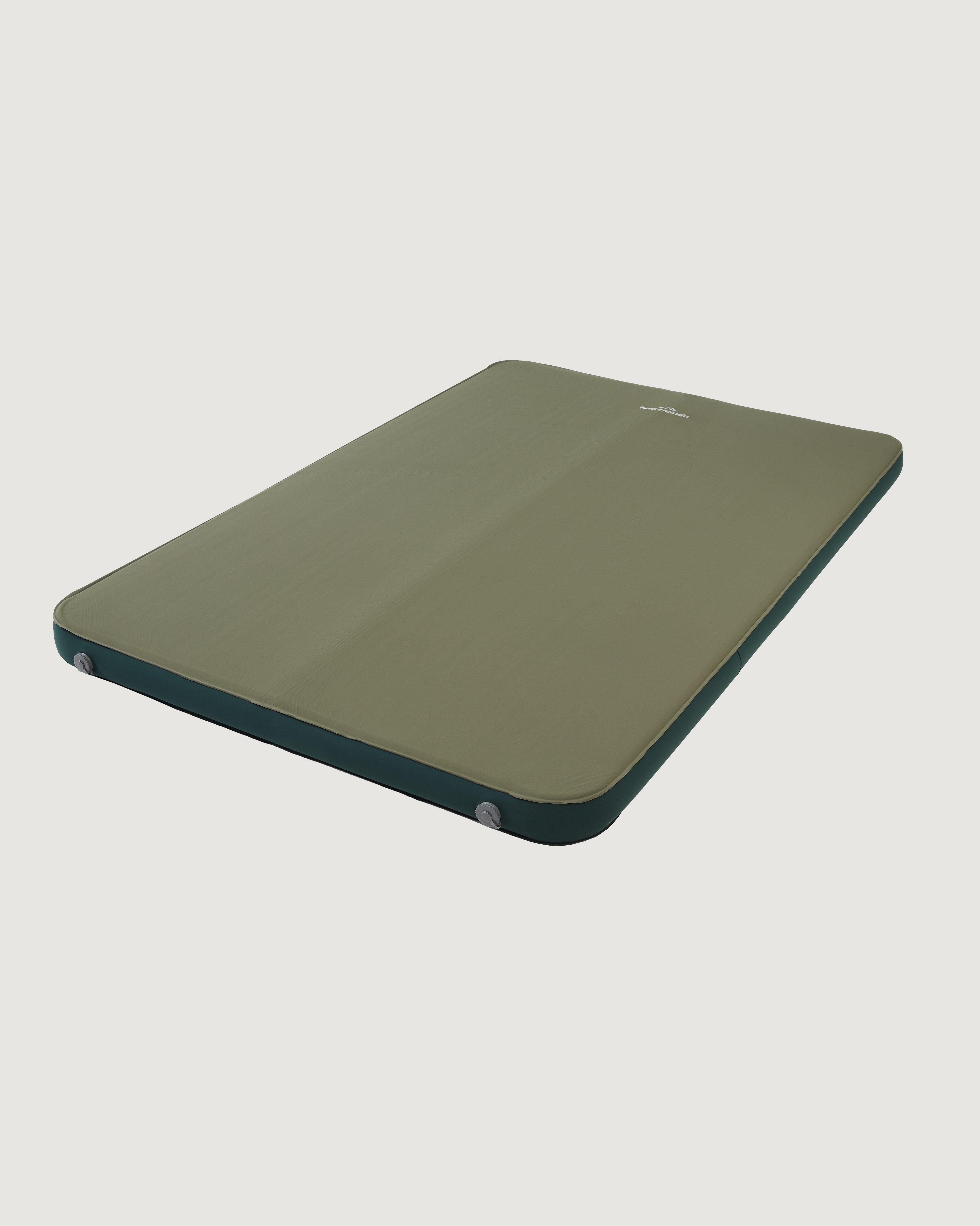 3D Self-Inflating Double Sleeping Mat - 100mm Thick Moss Green/Dark Spruce - Perfect for Camping, Hiking & Outdoor Adventures