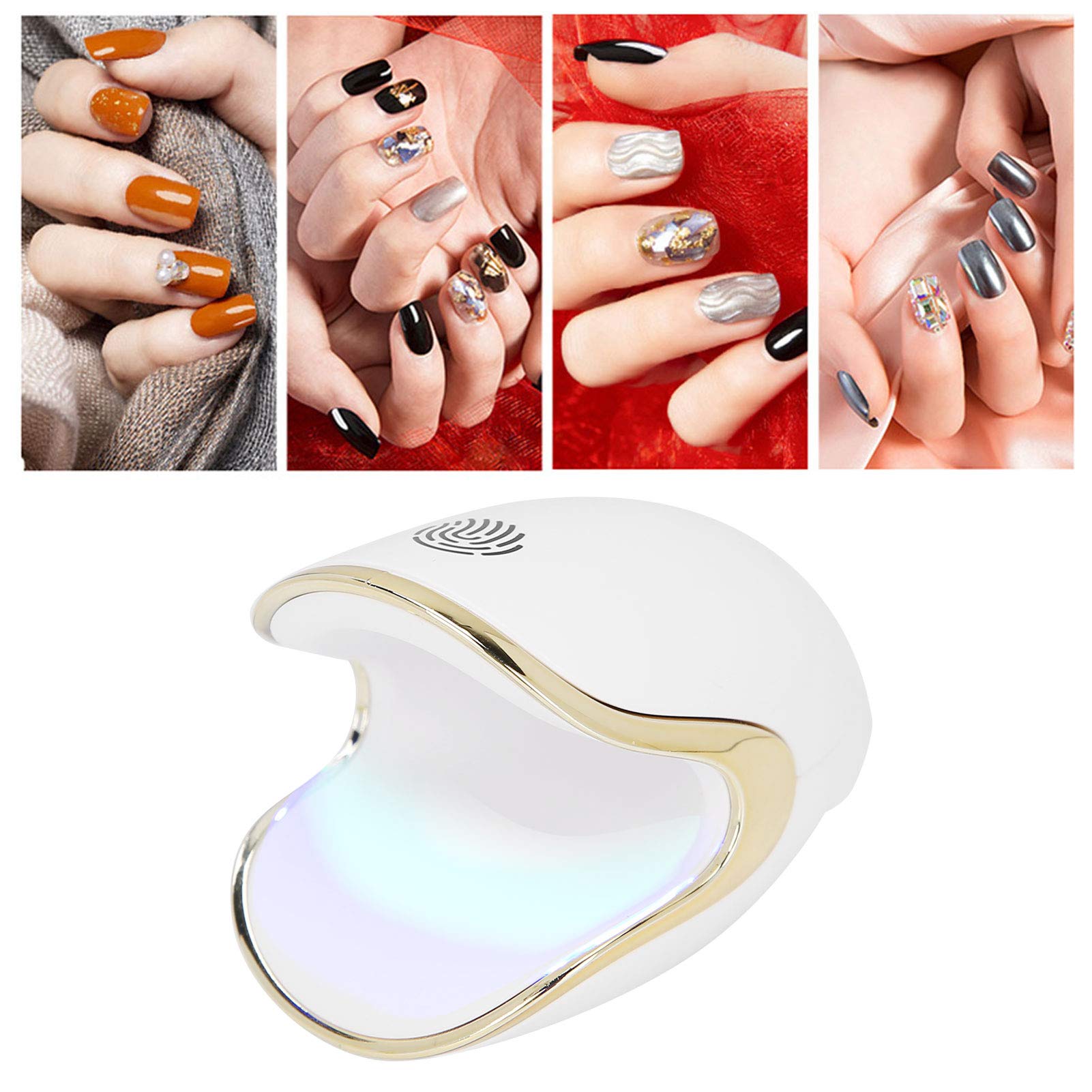 Dioche 6W Mini LED Nail Dryer Lamp - Single Finger Gel Polish Curing Machine for Home & Salon | Fast Drying UV Light for Manicures, Pedicures & Nail Art