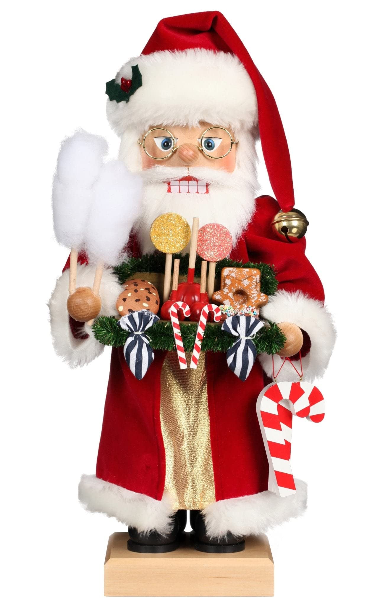 0-826 NTCRKR-Candy Santa Christmas Decorations - Assorted Colors - Perfect for Holiday Parties, Tree Ornaments & Festive Home Decor