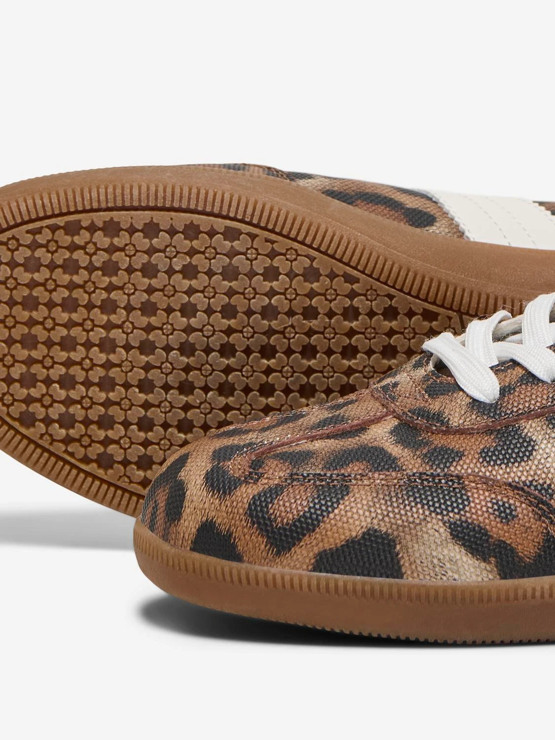 Lamber Sneaker Women's Casual Shoes - Sand & Leopard Print Fashion Sneakers for Walking, Running & Everyday Wear