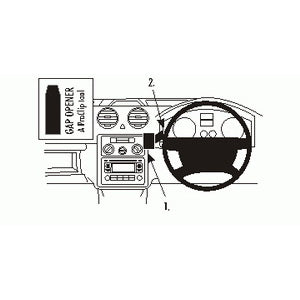 ClicOn No Holes Center Dash Mount for Volkswagen Caddy 2004-2015 | Secure Phone Holder for Hands-Free Navigation & Driving Safety