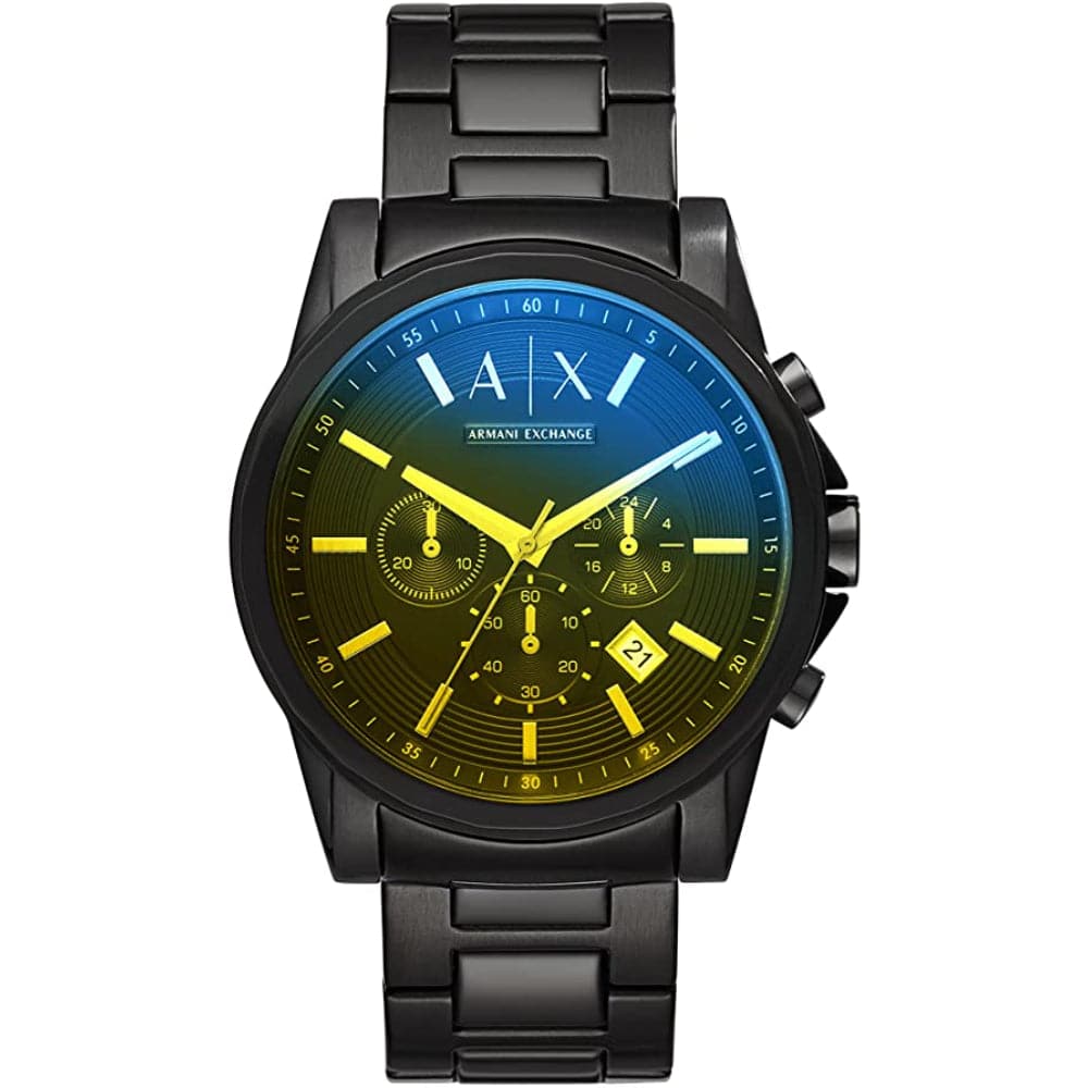 ARMANI EXCHANGE AX2513 Men's Chronograph Watch - Black Stainless Steel Casual Dress Watch for Business, Party & Everyday Wear
