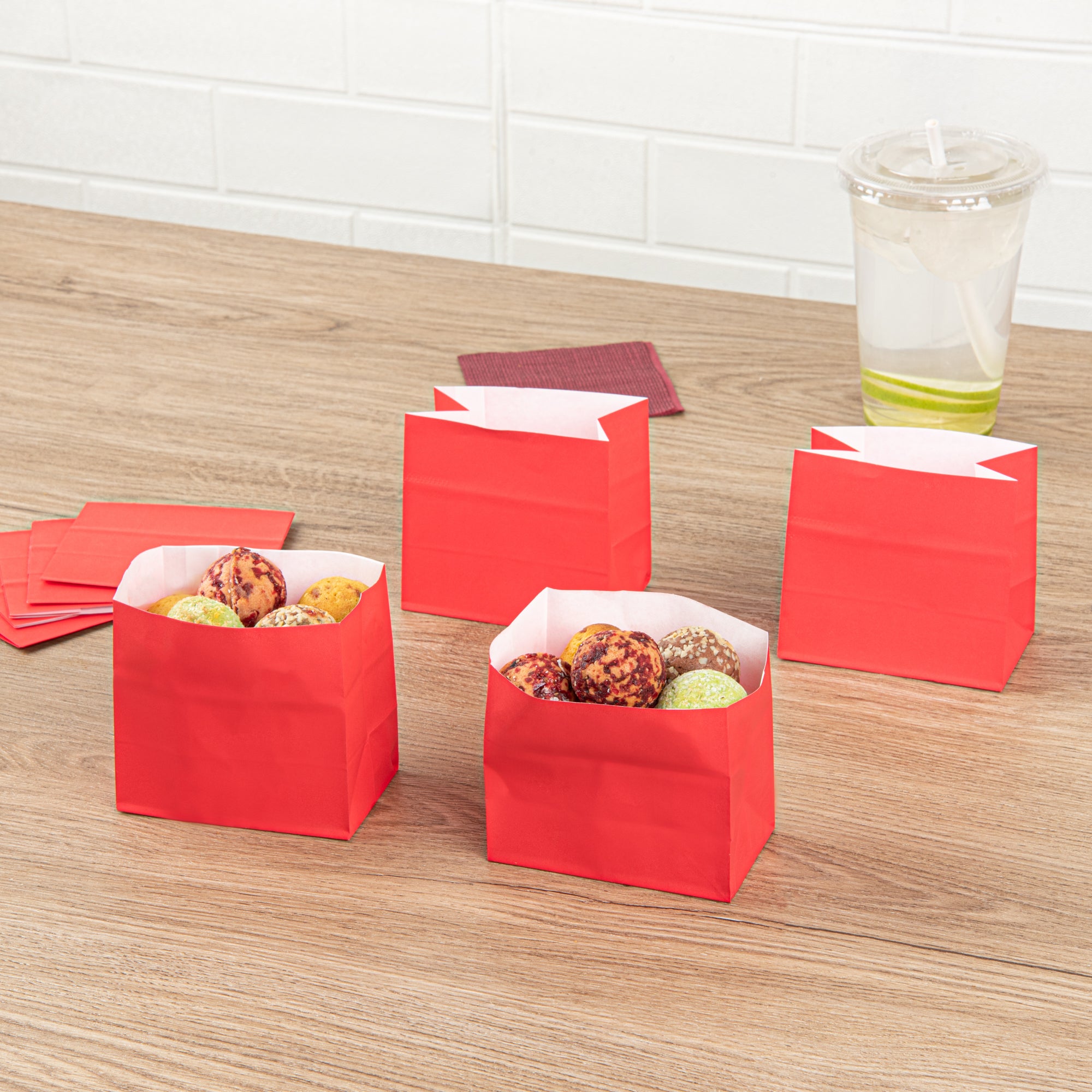 Red Small Snack Bags 3.75