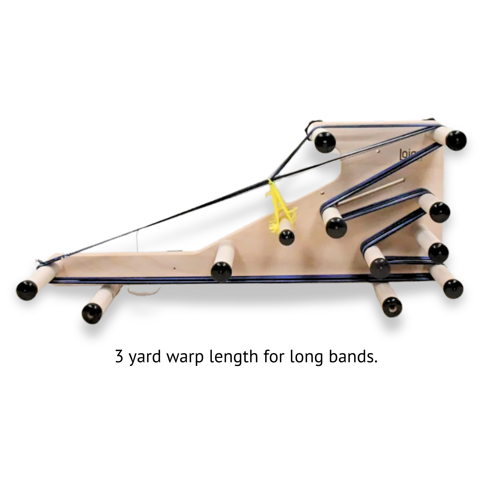 Lojan 3 in 1 Inkle Loom for Weaving - Portable Wooden Tabletop Loom Kit for Beginners & Experts - Perfect for DIY Bracelets, Belts & Bands - Home Craft & School Art Projects
