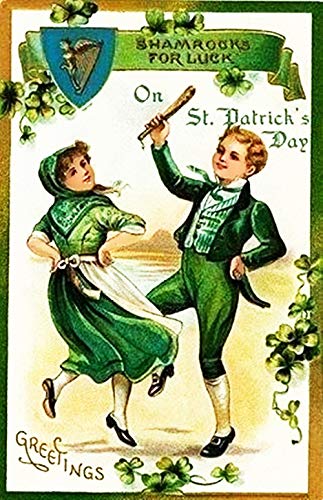 36 Pc St Patrick's Day Greeting Cards Set - Vintage Irish Design with Glitter Accents & Matching Envelopes - Perfect for Party Invitations, Classroom Activities, and Holiday Celebrations