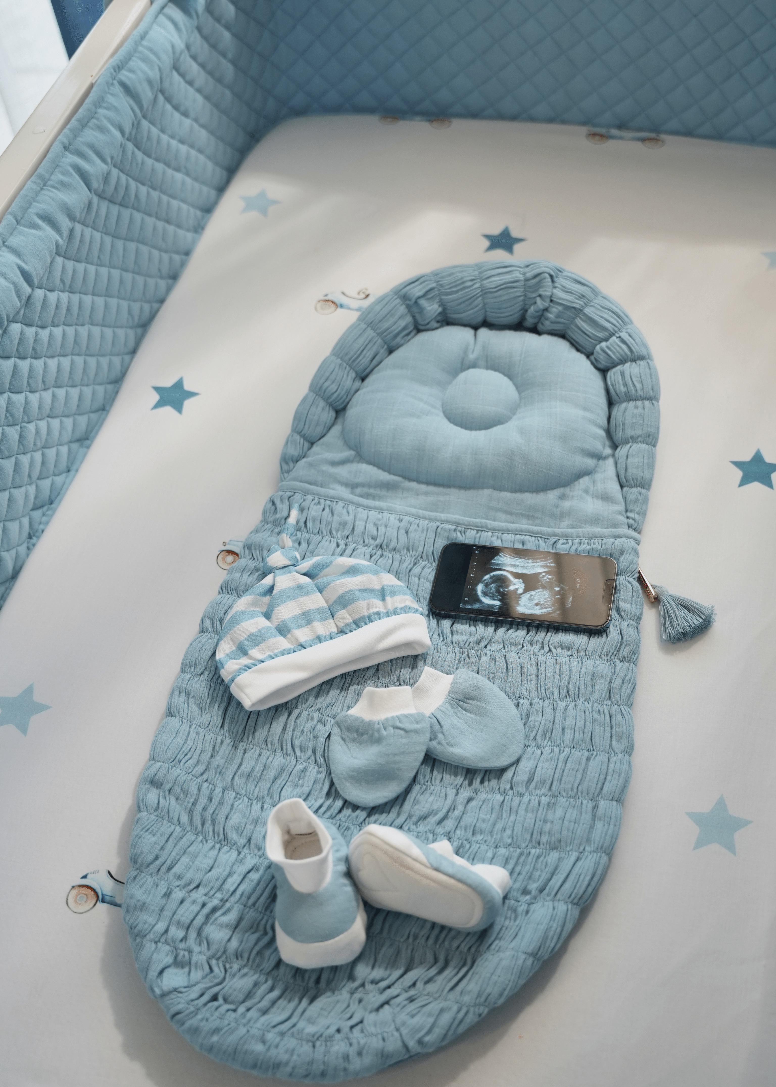 Blue Crescent Sleeping Bag - Lightweight & Comfortable for Camping, Hiking & Outdoor Adventures