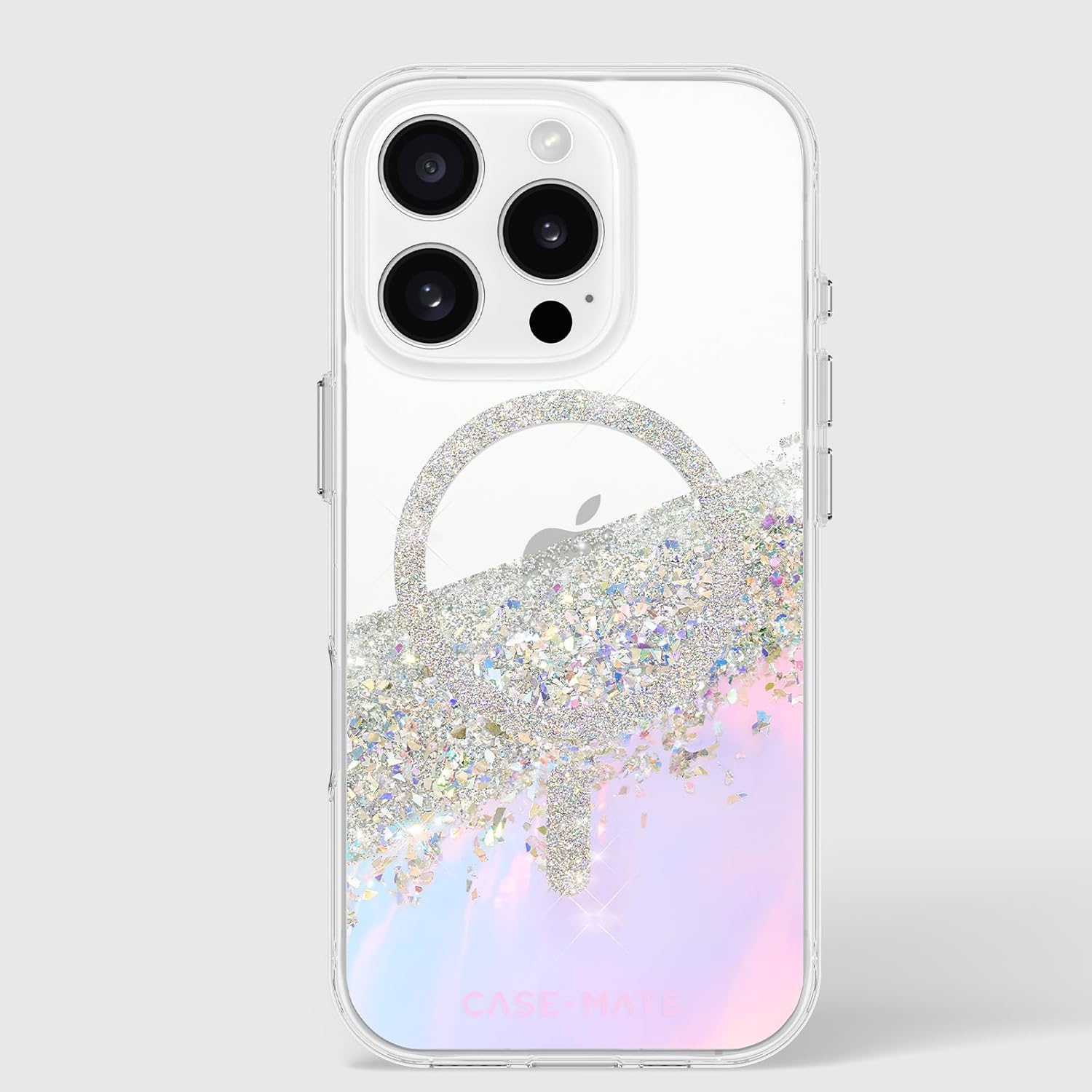 Case-Mate iPhone 16 Pro Case with MagSafe - Sparkly Holographic Phone Cover with 12ft Drop Protection & Strong Magnets - Premium Magnetic Case for iPhone 16 Pro in Karat Iridescent - Perfect for Everyday Use, Travel & Outdoor Activities