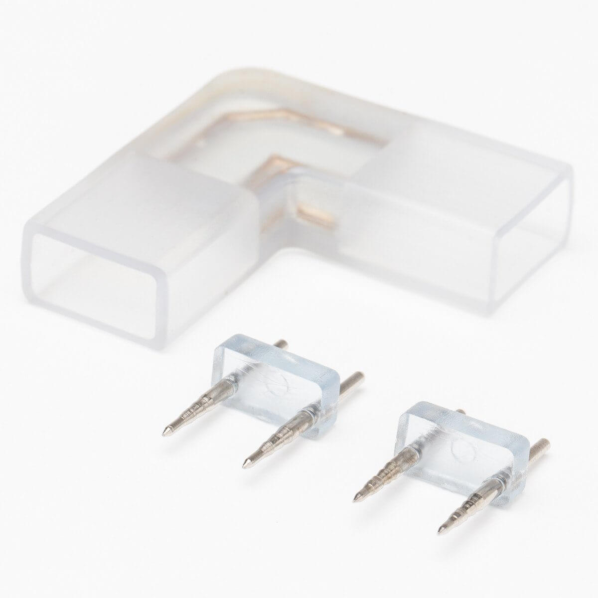90 Degree L-Shape Connector for 120V LED Strip Lights - Perfect for Home, Office & DIY Lighting Projects