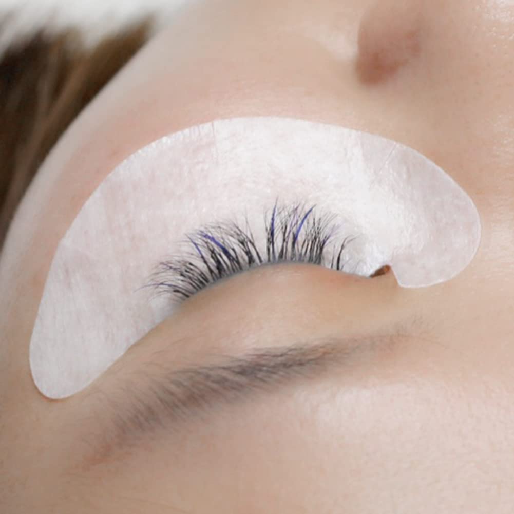 50 Pairs Blue Eyelash Extension Under Eye Gel Pads - Lint Free Lash Patches for Professional Salon & DIY Use - Perfect for Eyelash Extensions, Lash Lifts & Tinting