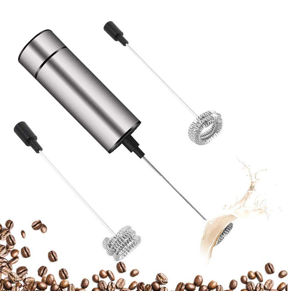 Electric Egg Beater & Milk Frother - 3-in-1 Whipped Cream Maker for Baking, Cooking, Coffee & Desserts - Perfect for Home, Cafe & Coffee Shops (Stainless Steel, 200W) | Great for Lattes, Cappuccinos, Cakes & Pancakes