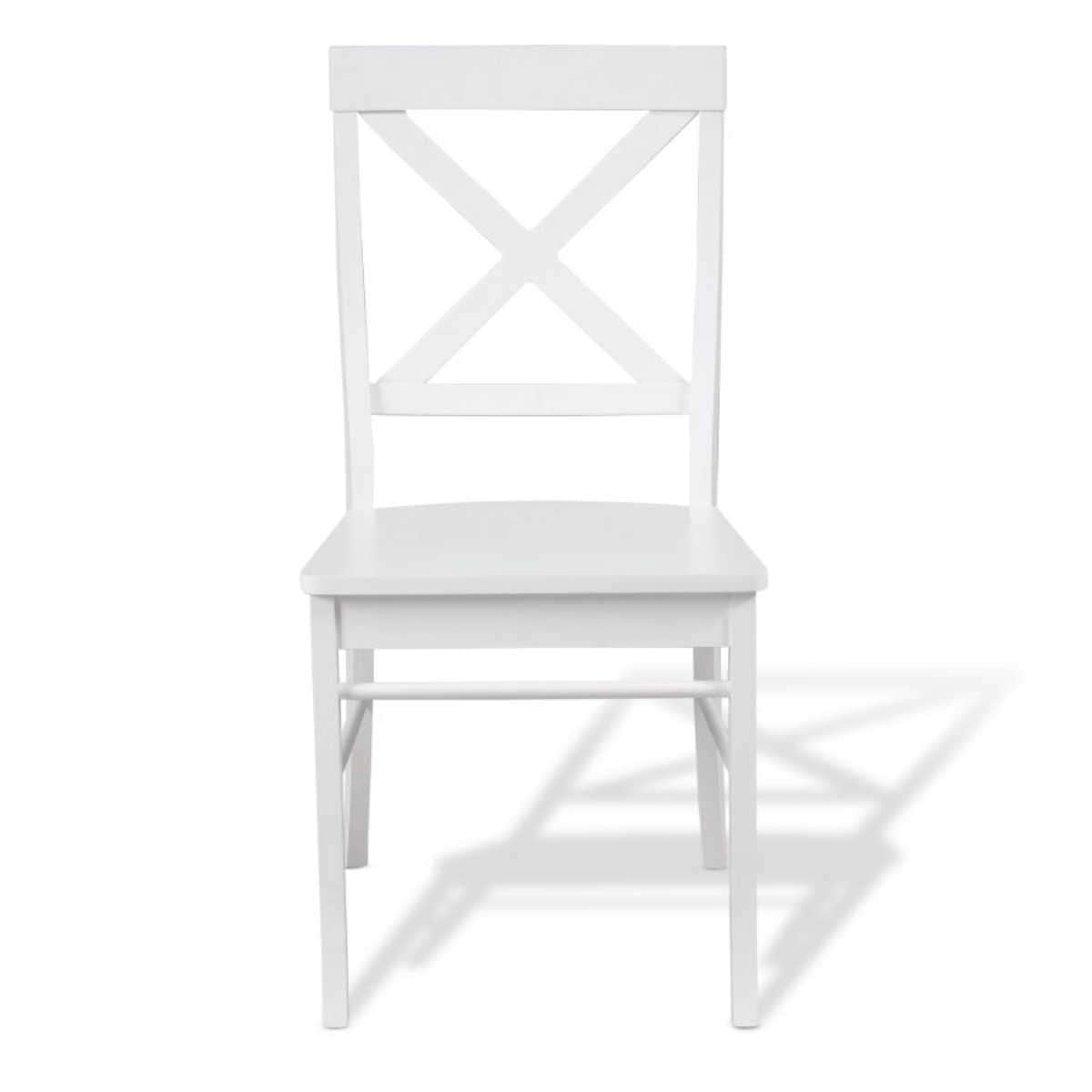 Hamptons Dining Chair - White Upholstered Accent Chair for Kitchen, Dining Room & Home Decor | Coastal Farmhouse Style