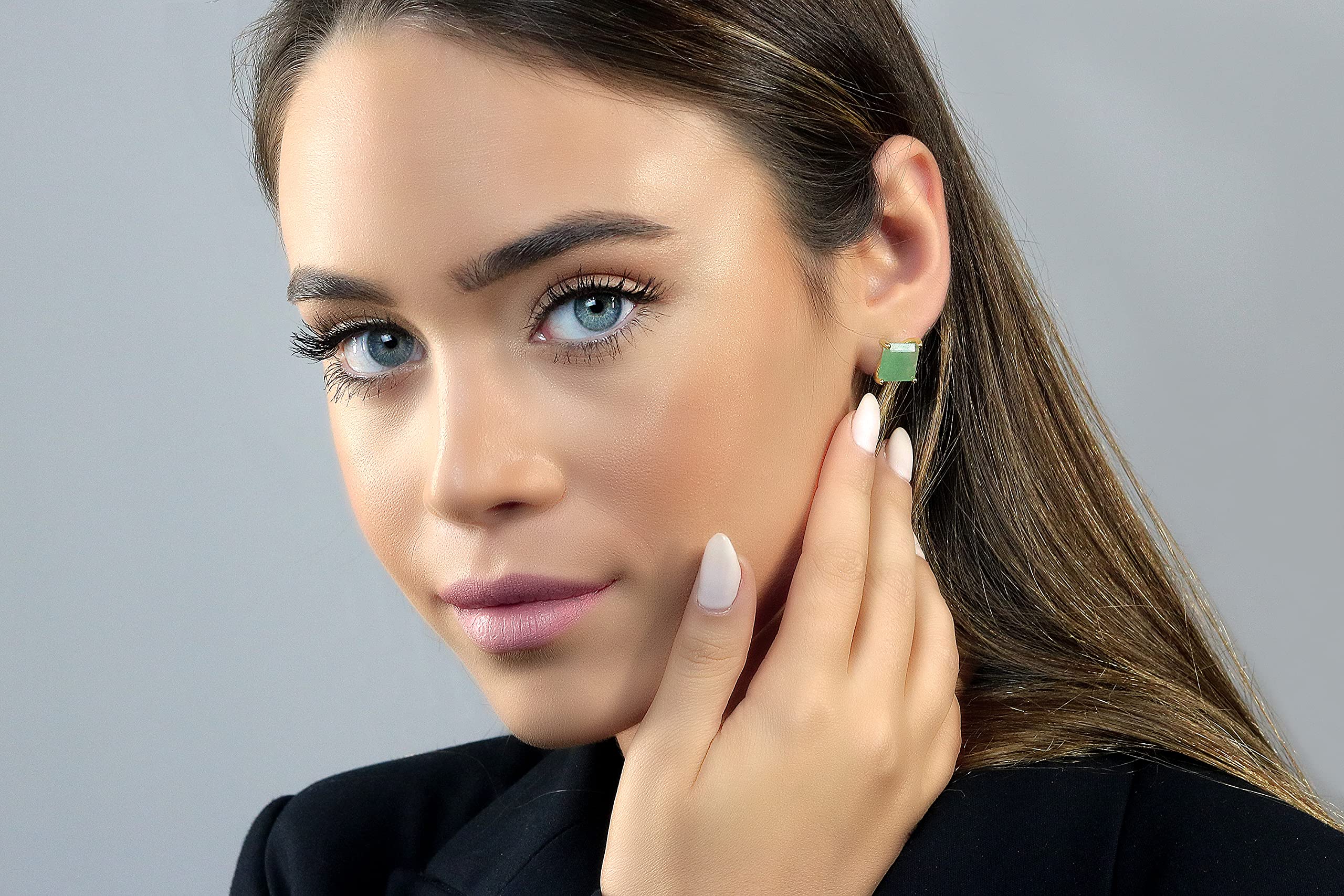 Handmade Green Aventurine Earrings for Women - Dainty Gemstone Jewelry for Everyday Wear & Gifts