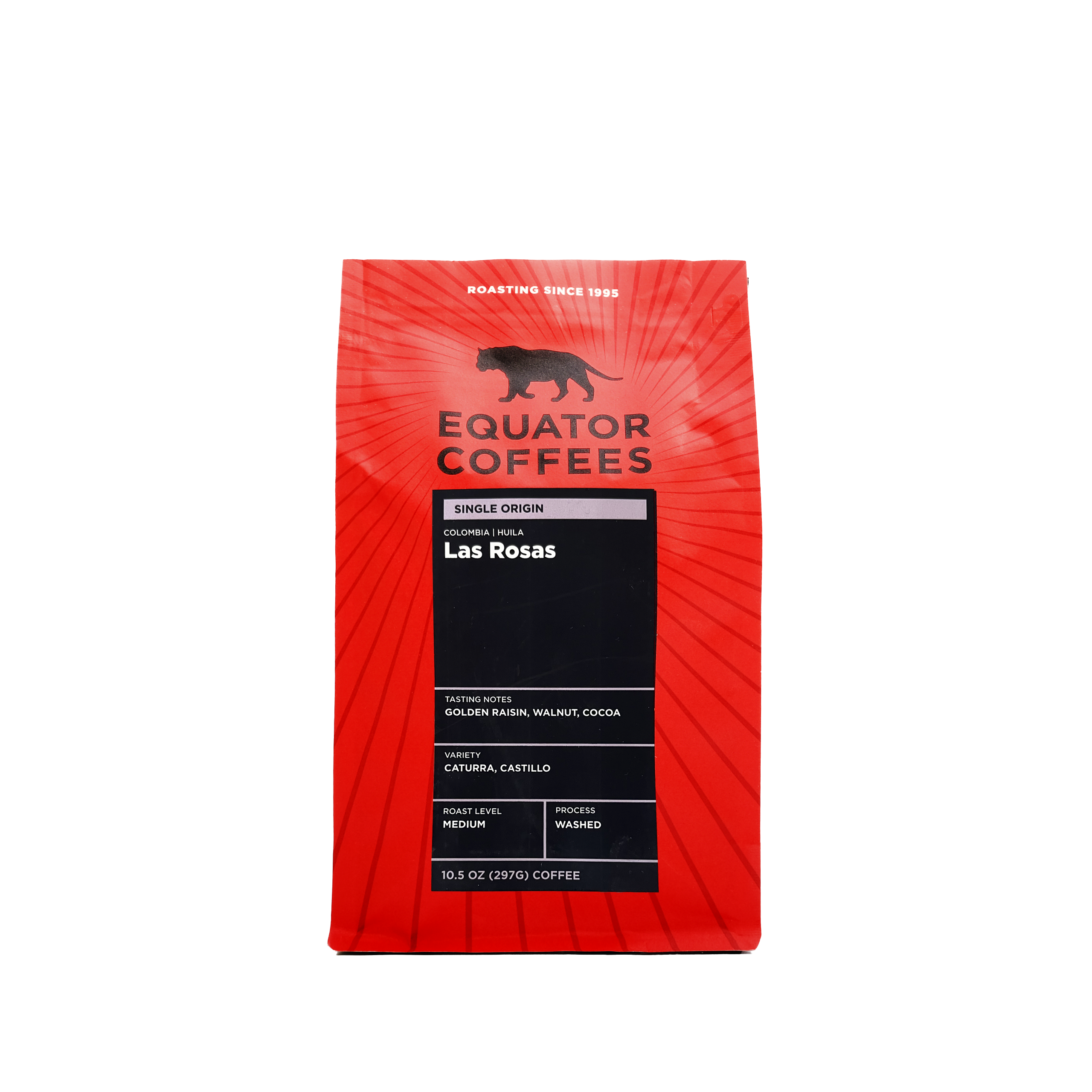 Premium Colombia Las Rosas Single Origin Coffee Beans - Fresh Roasted, Medium-Dark Roast, Whole Bean for Rich Flavor - Perfect for Home Brewing, Espresso & Gifts