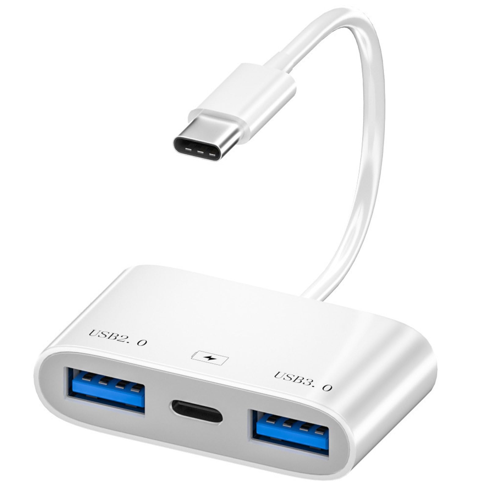 REITINGE 3-in-1 USB C Hub with Multi-Port Adapter - USB Type C to USB 3.0 Splitter for MacBook, Laptop, PC - Perfect for Office, Travel & Home Workspace Connectivity