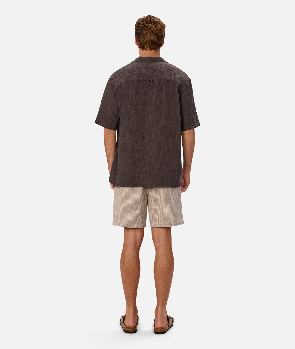 Ortenza Short - Premium Stone Charcoal Fabric Casual Shorts for Men | Comfortable Summer Wear for Outdoor Activities, Beach & Travel