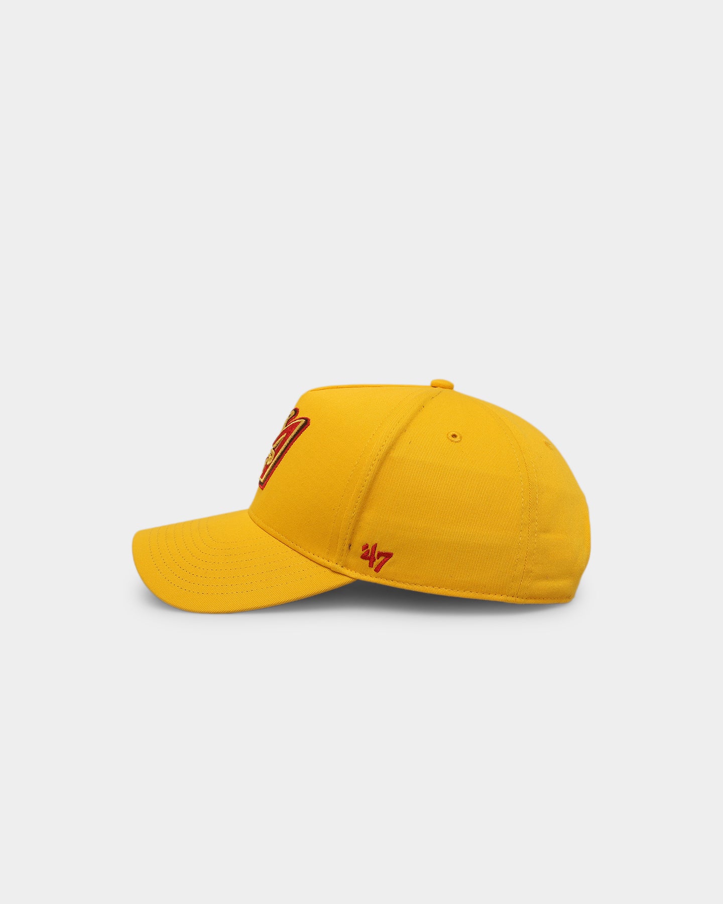 47 Brand Los Angeles Angels 'Mustard & Ketchup' MVP Snapback Hat - Adjustable Baseball Cap for Men & Women - Perfect for Baseball Games, Sports Events & Casual Wear (Yellow/Red)