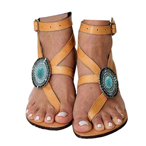 Women's Gladiator Sandals - Cross Tie Flat Sandals for Women | Comfortable Beach Sandals for Summer Walking, Vacation & Outdoor Activities
