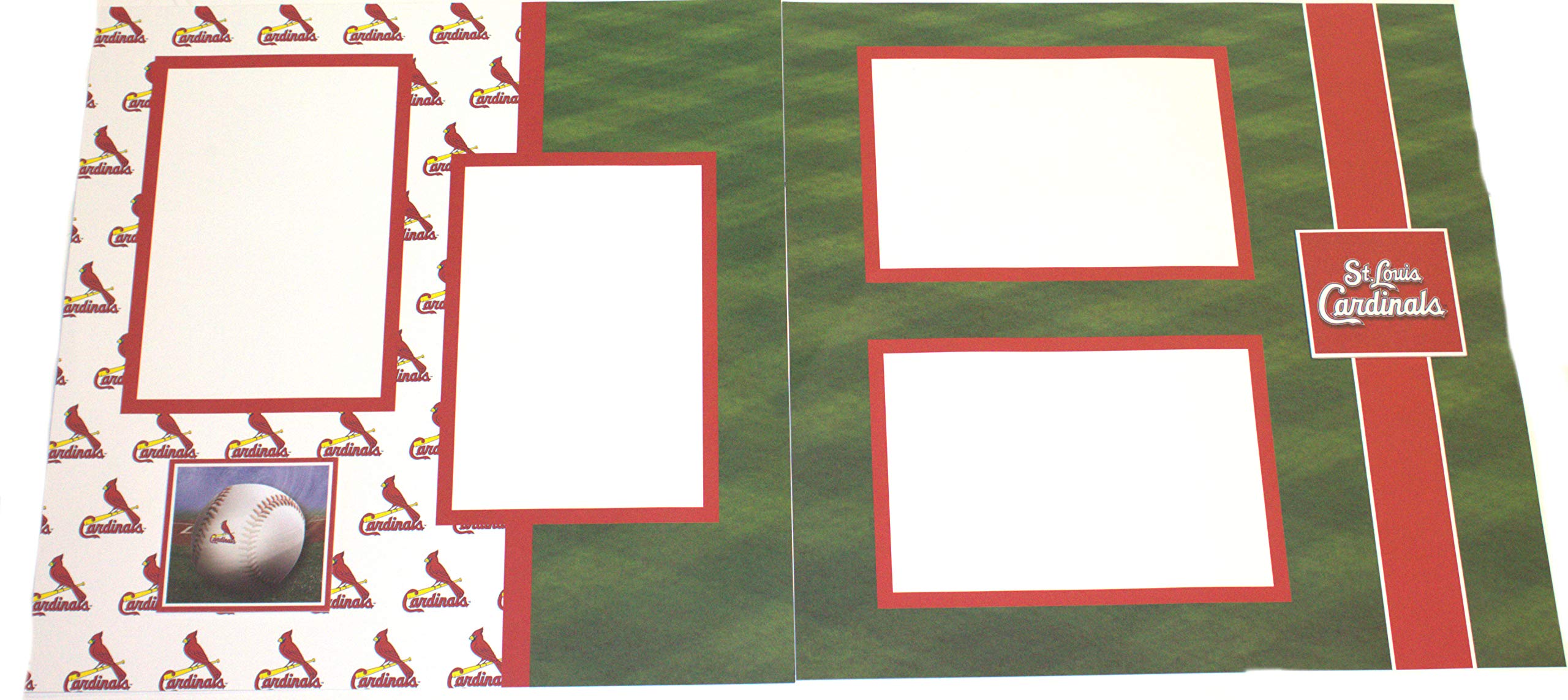 St. Louis Scrapbook Kit - 16 Illustrated Pages & 10 Protective Page Sleeves, 12