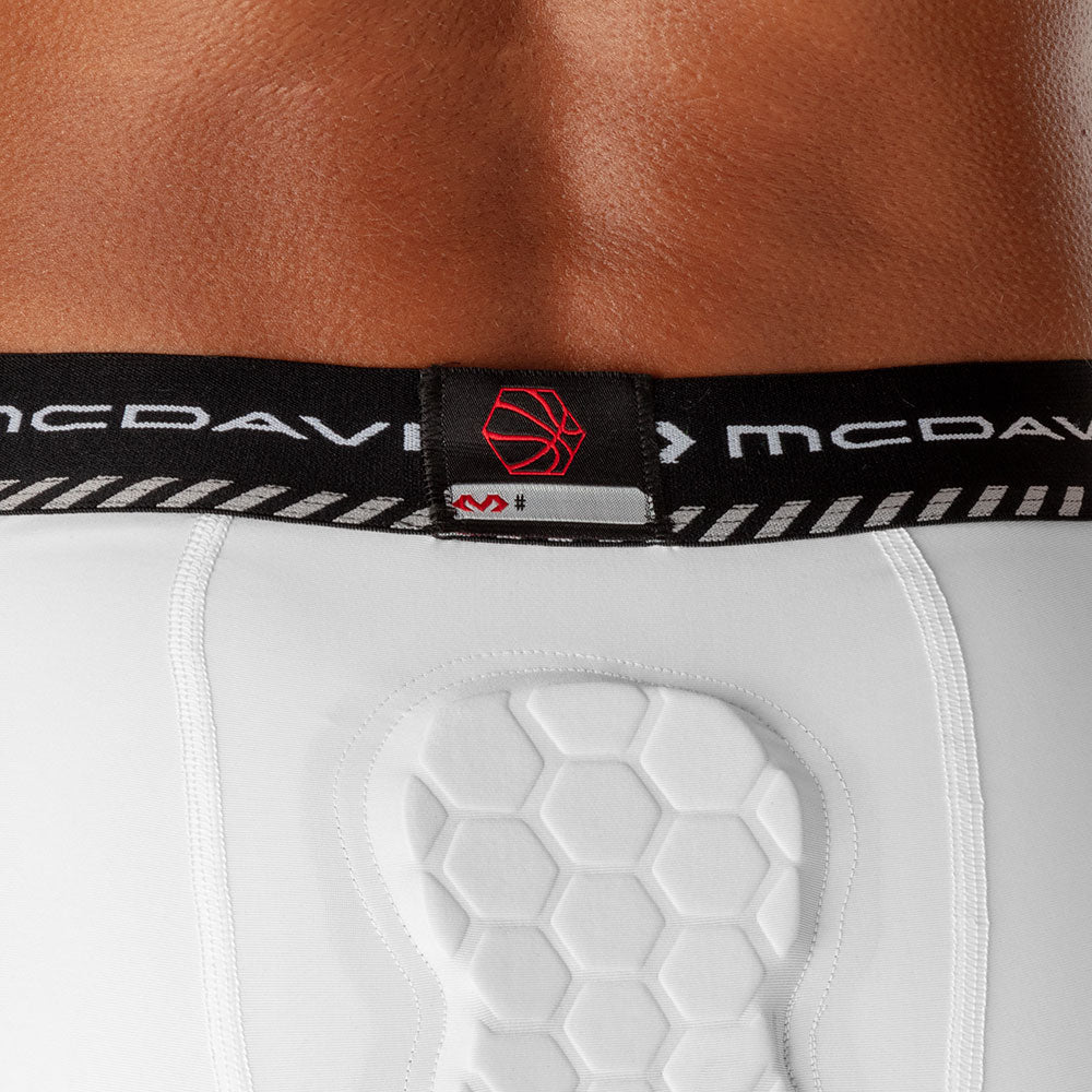 HEX® Basketball Compression Shorts with Hip & Tailbone Pads - Protective Performance Gear for Basketball, Training & Sports
