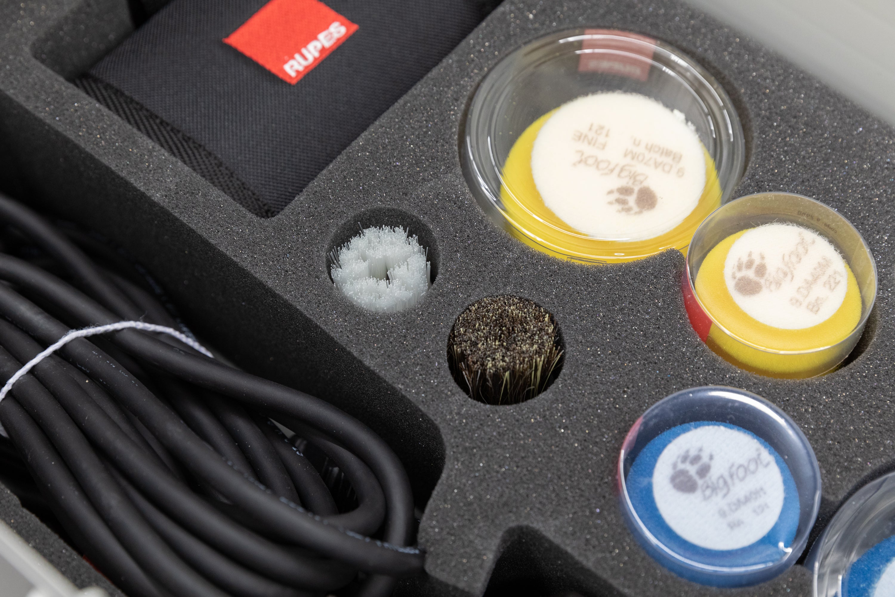 RUPES BigFoot Nano iBrid Technology Long Neck Polisher Kit (HR81ML/LUX) - Perfect for Auto Detailing, Car Polishing & Paint Correction