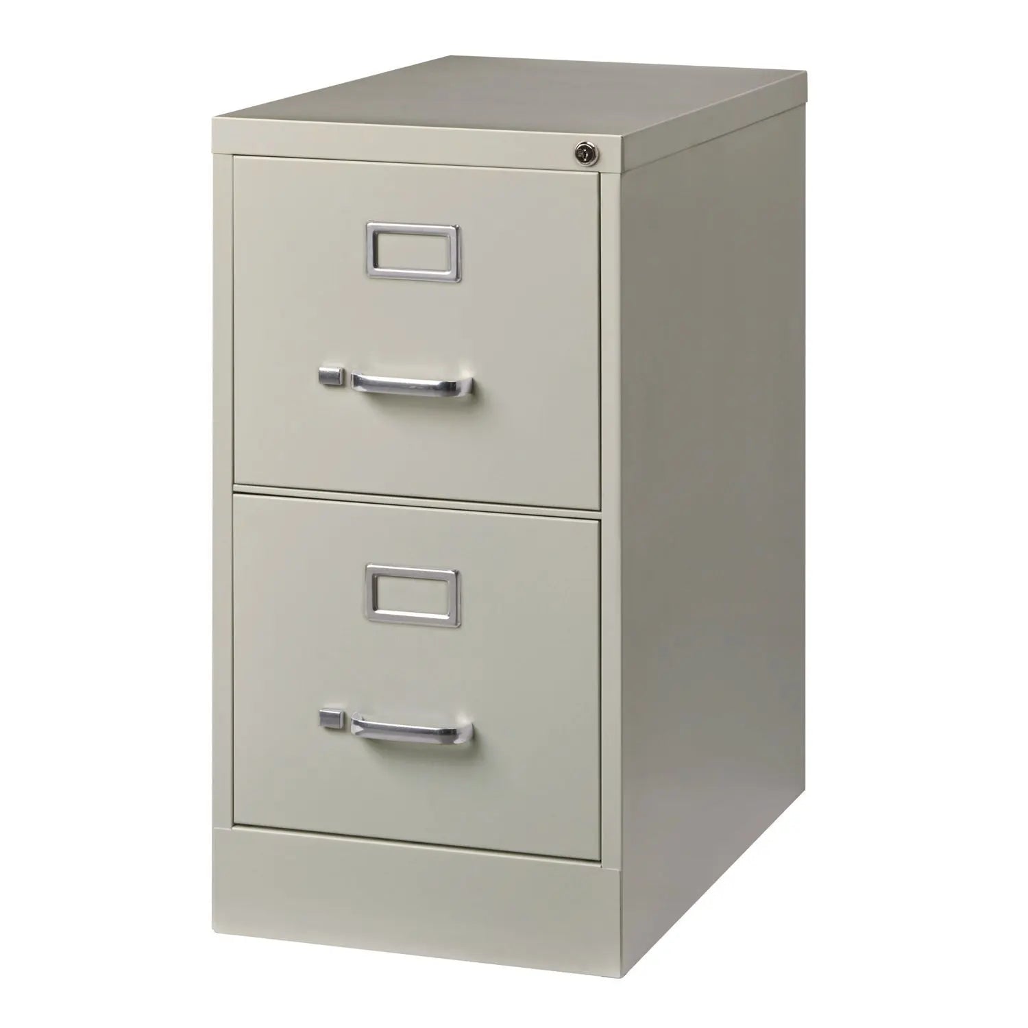 Alera Two Drawer Vertical File Cabinet - Letter Size File Storage, Light Gray, 15