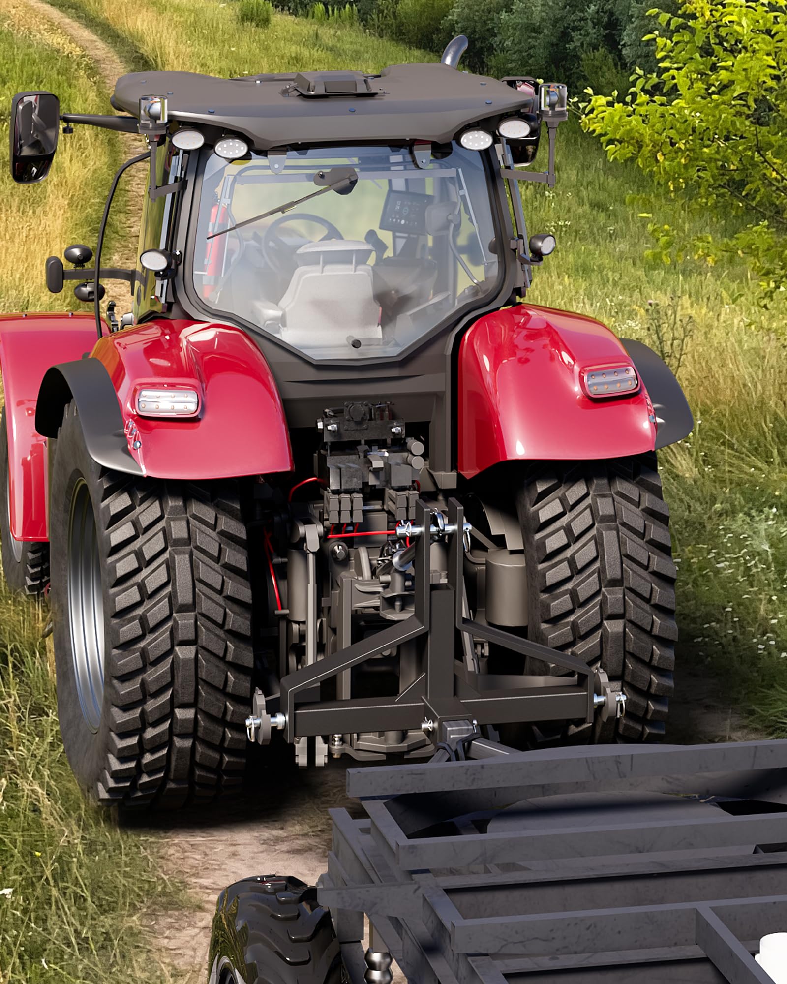 Heavy Duty GARVEE 3 Point Quick Hitch Receiver - Category 1 Tractor Compatible, 2 Receiver Quick Hitch for Farm Equipment & Subcompact Trailer Attachments - Perfect for Towing, Plowing & Agricultural Work