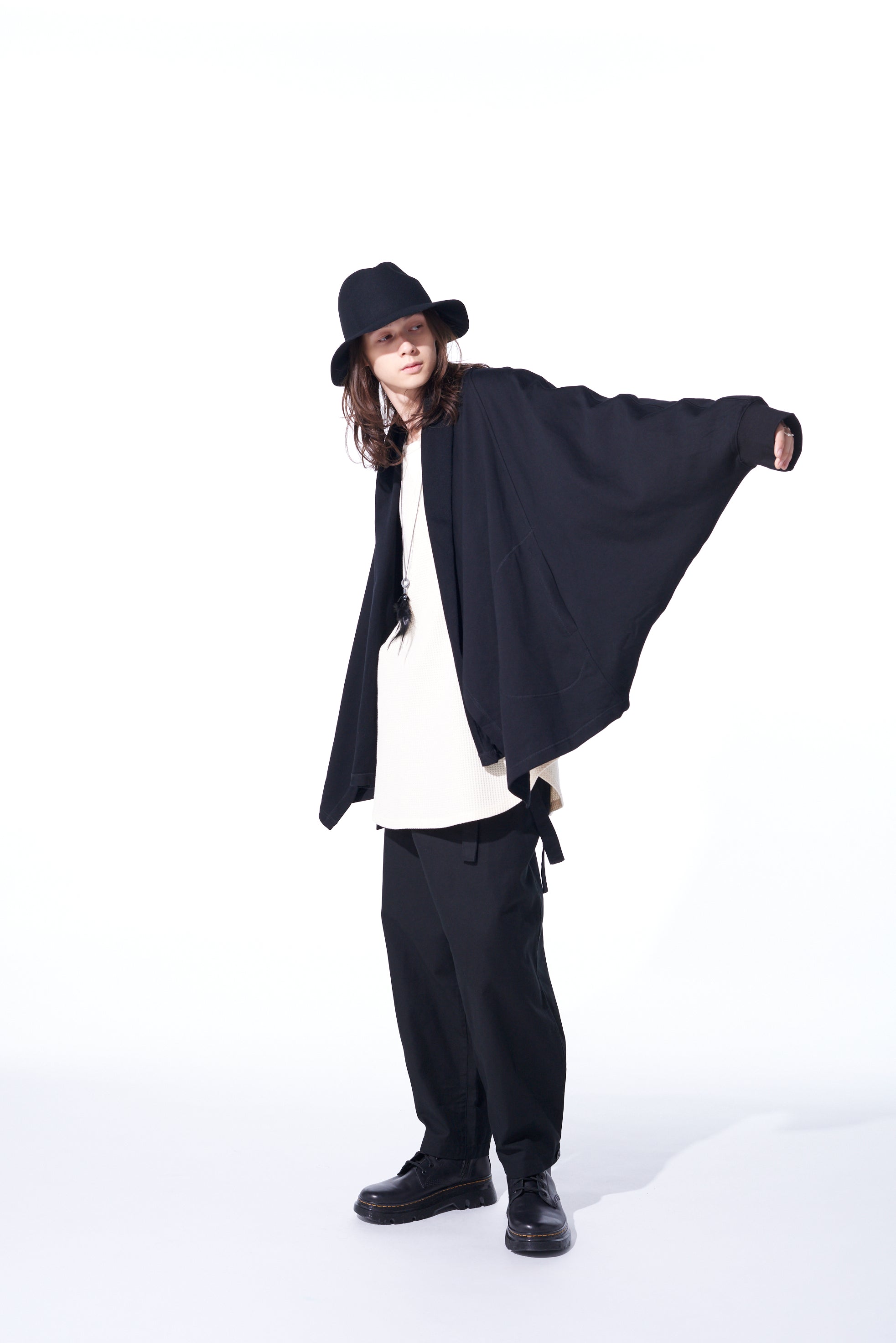 Soft Cotton Fleece Dolman Sleeve Cardigan with Stole Collar - Cozy Loungewear for Women | Perfect for Home, Office & Casual Outings
