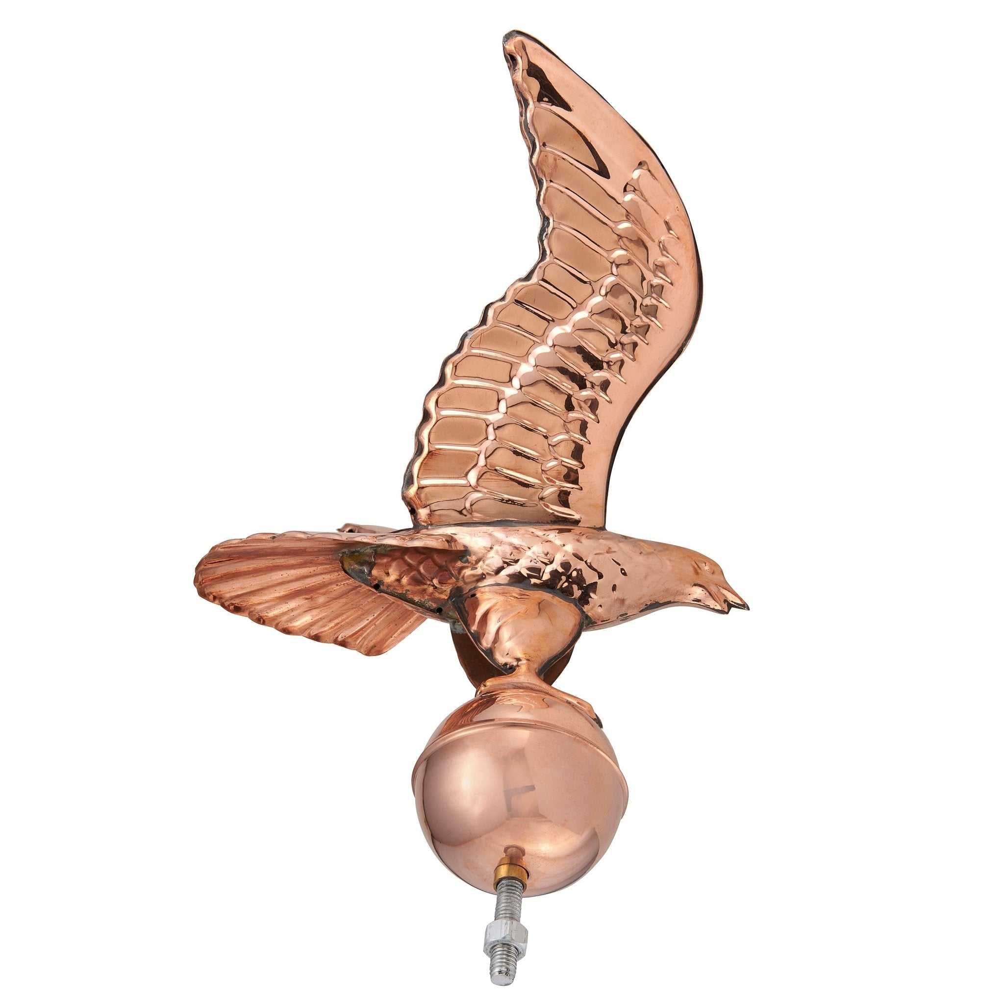 Eagle with Ball Flagpole Topper - 16 Inch Wingspan American Flag Accessory for Patriotic Home & Garden Decor | Perfect for Memorial Day, 4th of July & Veterans Day Celebrations