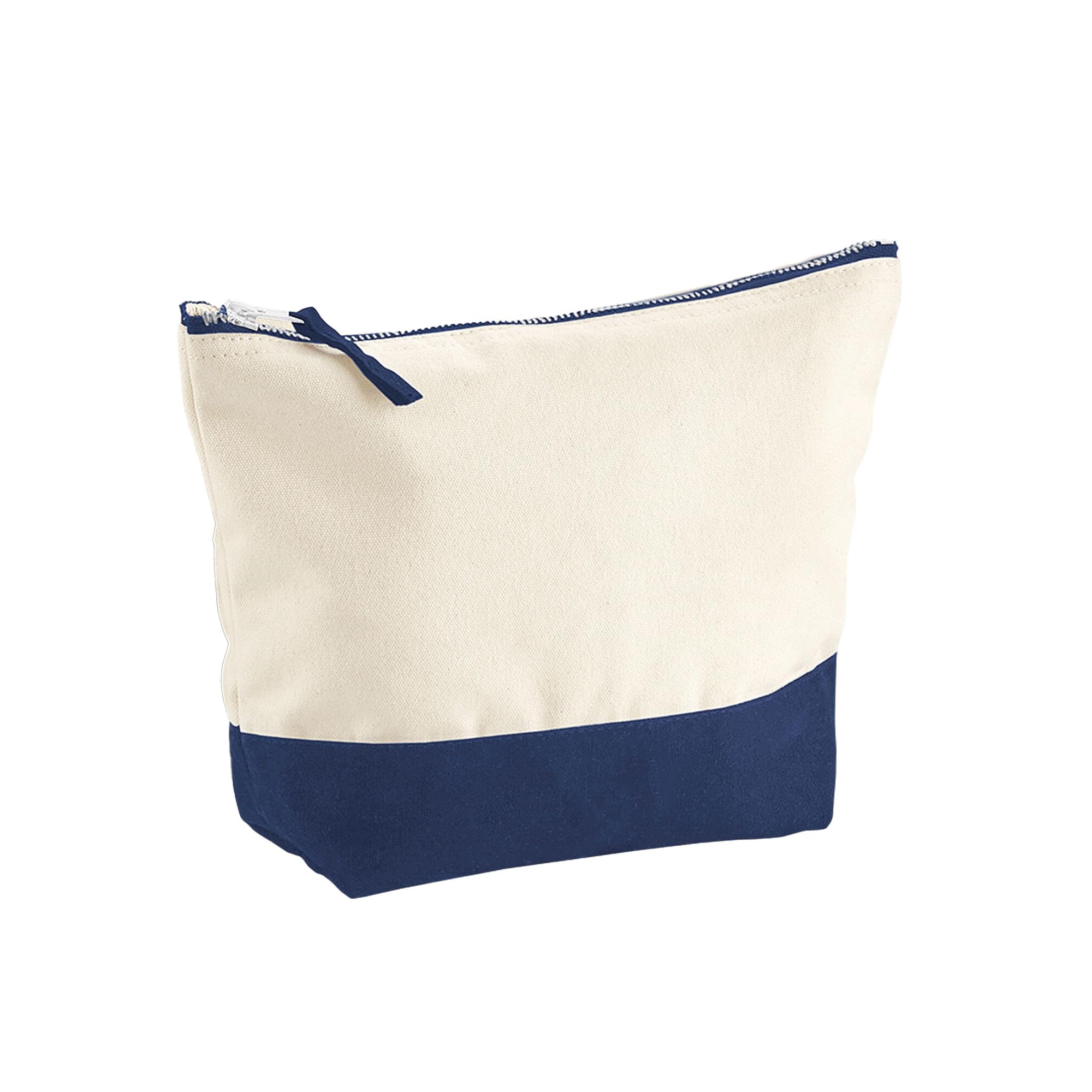 Dipped Base Canvas Makeup Bag (W544) - Large Natural/Black Cosmetic Organizer for Travel, Home & Office - Perfect for Makeup Brushes, Stationery & Accessories Storage