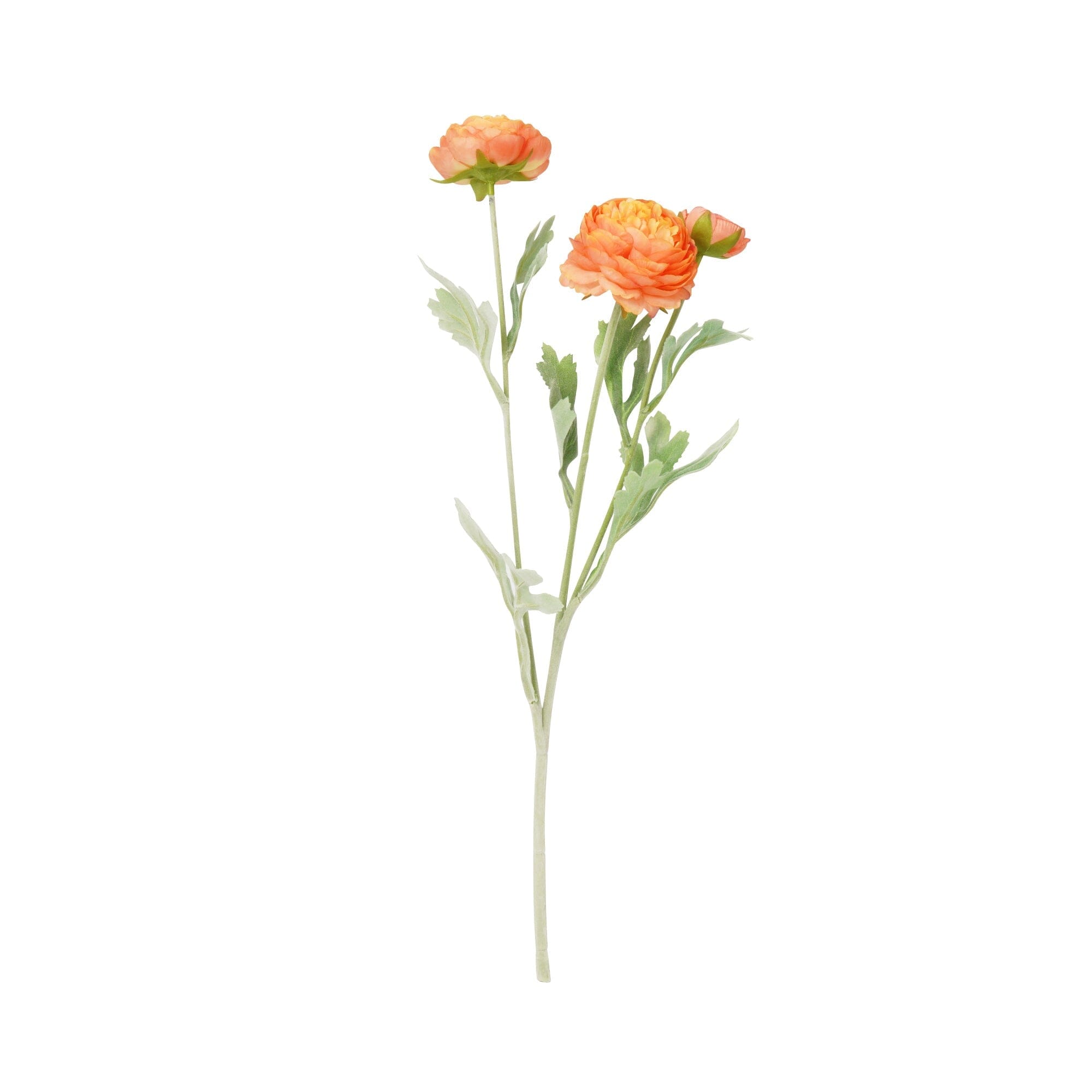 Elegant Orange Ranunculus Artificial Flowers for Home Decor, Wedding Bouquets, and Table Centerpieces