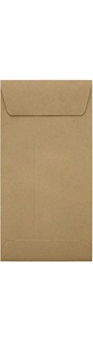 LUXPaper #7 Coin Envelopes 3.5x6.5 Inches - Peel & Press Seal, Grocery Bag Brown, 70lb Text Paper (Pack of 500) - Perfect for Cash Handling, Coin Storage, Small Parts Organization & Retail Use