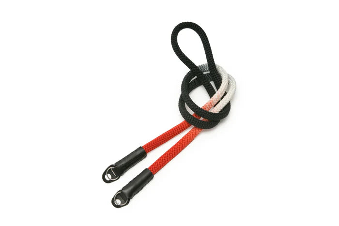 Artisan & Artist ACAM 316G Premium Gradation Silk Neck Strap for Cameras - Black/Red - Comfortable & Durable Camera Strap for DSLR, Mirrorless & Film Cameras - Perfect for Travel, Photography & Everyday Use