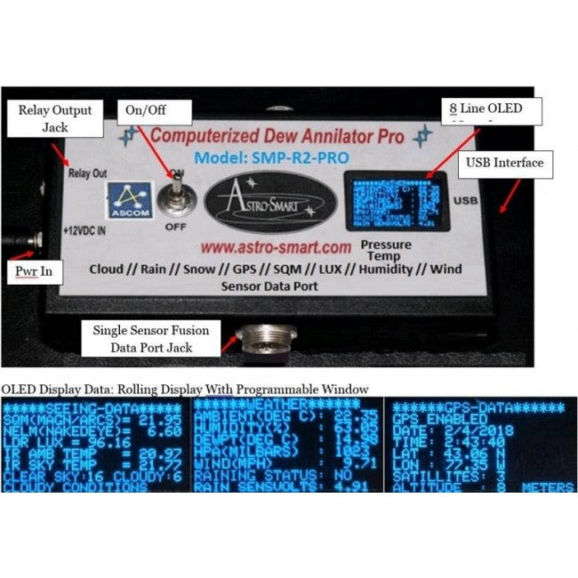 Astro Smart Sky Master Pro Computerized Astronomical Weather Station - Accurate Weather Forecast & Stargazing Tool for Home, Camping & Astronomy Enthusiasts