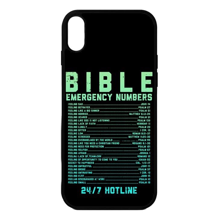 Bible Verse Phone Case for iPhone XR - Christian Faith Design - Durable & Shockproof for Daily Protection