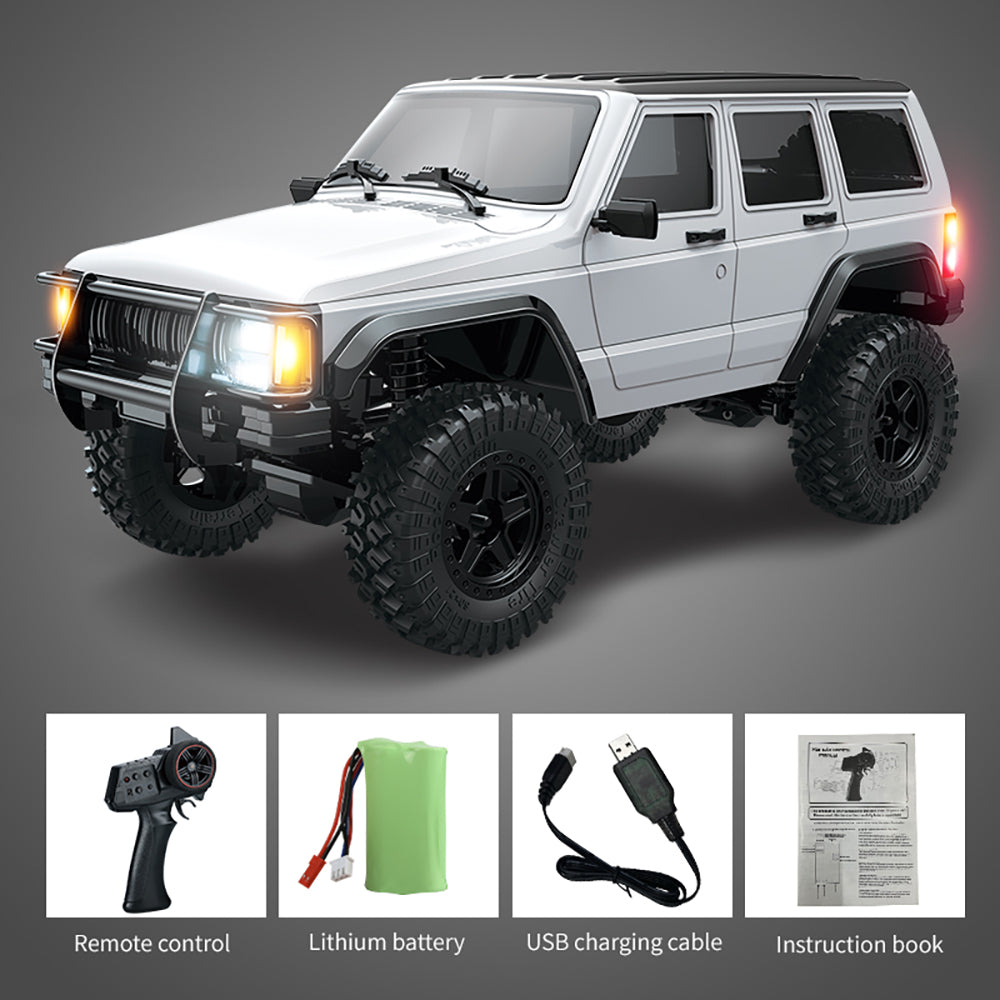 JJRC C8809 1/18 Scale 4WD RC Rock Crawler - Off Road Remote Control Truck Jeep Cherokee - Perfect for Outdoor Adventures, Backyard Crawling & Off-Road Racing